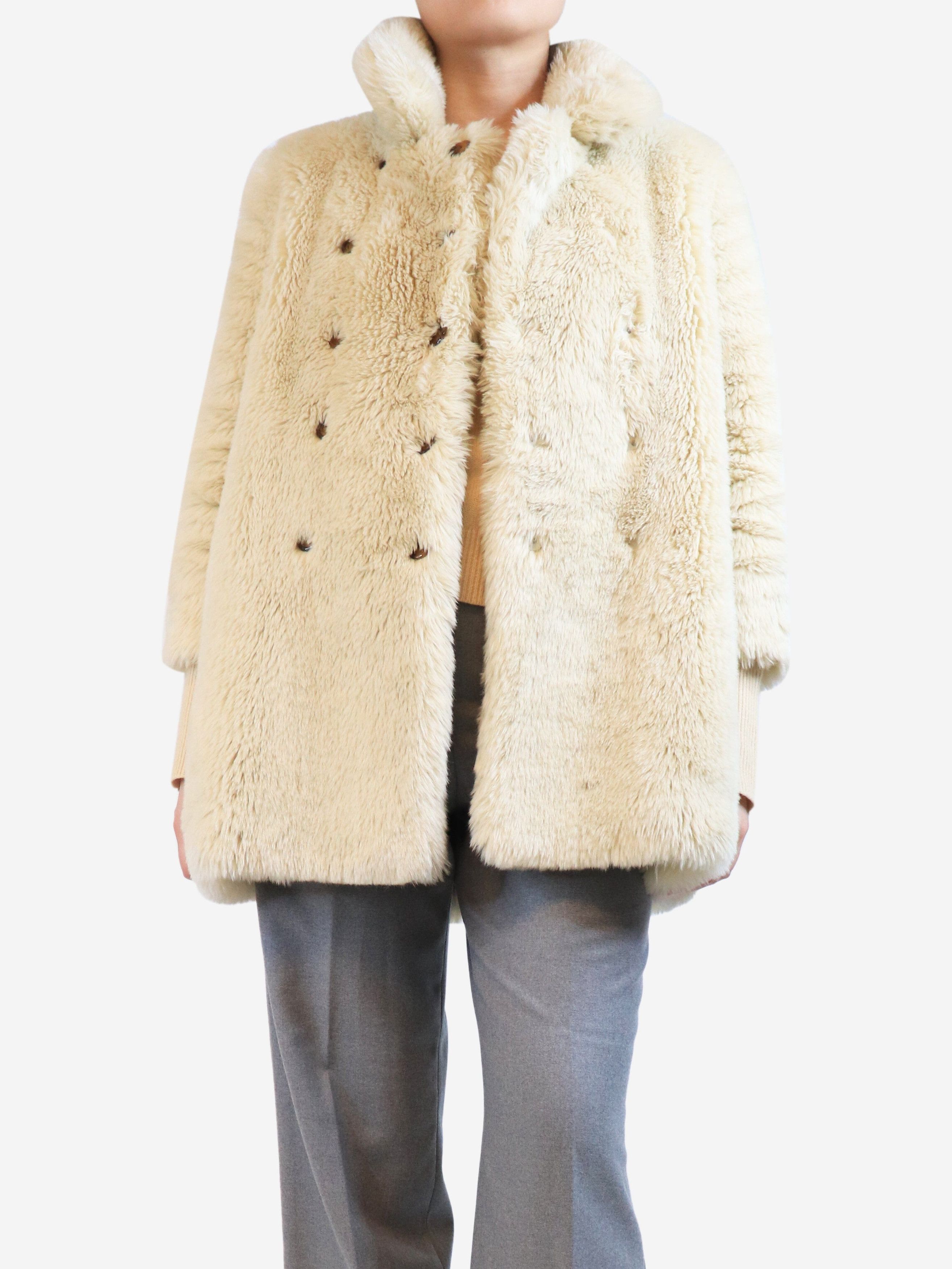 Other Cream Colette faux fur coat - M Size M / US 6-8 / IT 42-44 - 3 Thumbnail