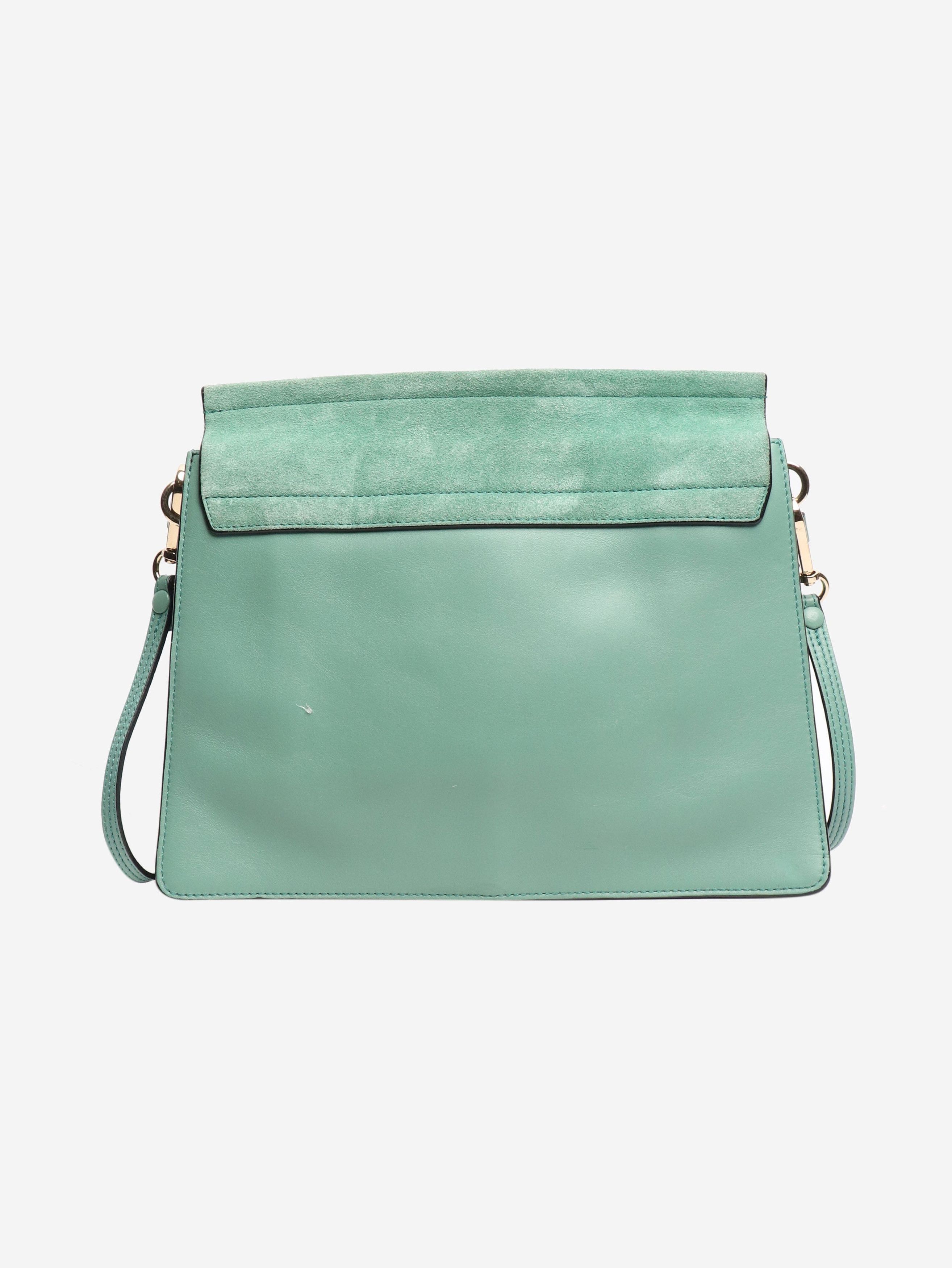 Chloe Turquoise Faye suede and leather bag Size ONE SIZE - 3 Thumbnail