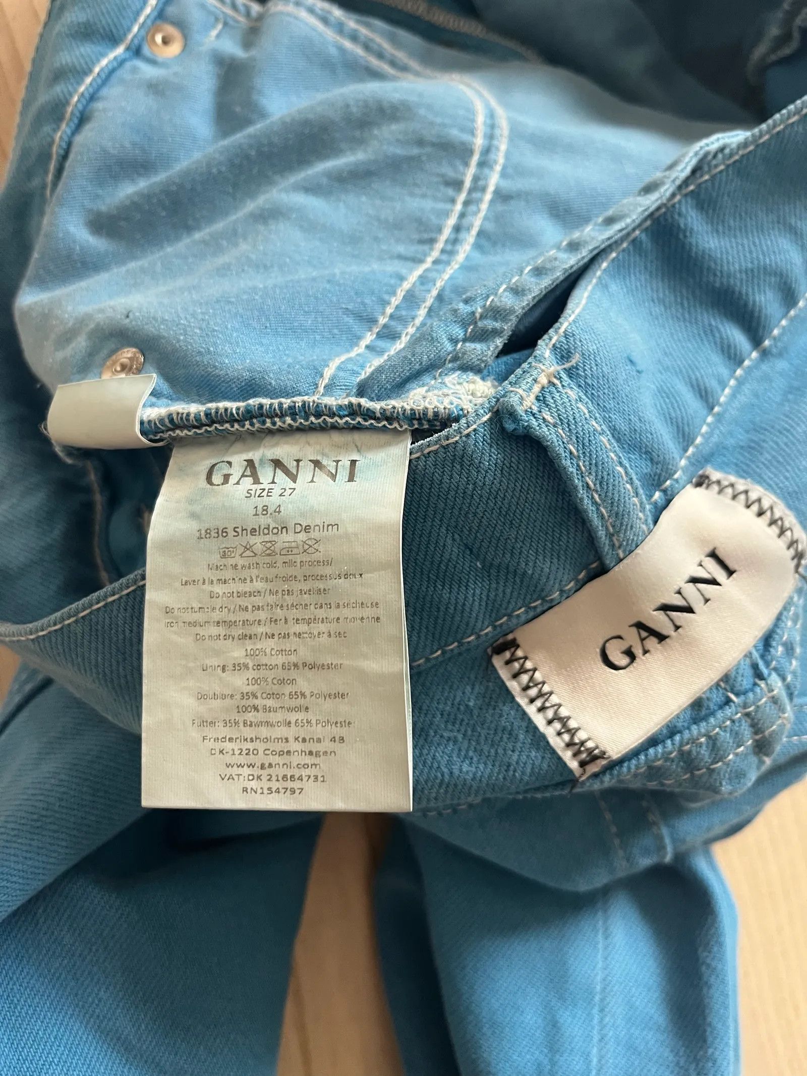 Ganni Ganni Sheldon Denim Jeans Size 27" / US 4 / IT 40 - 2 Thumbnail