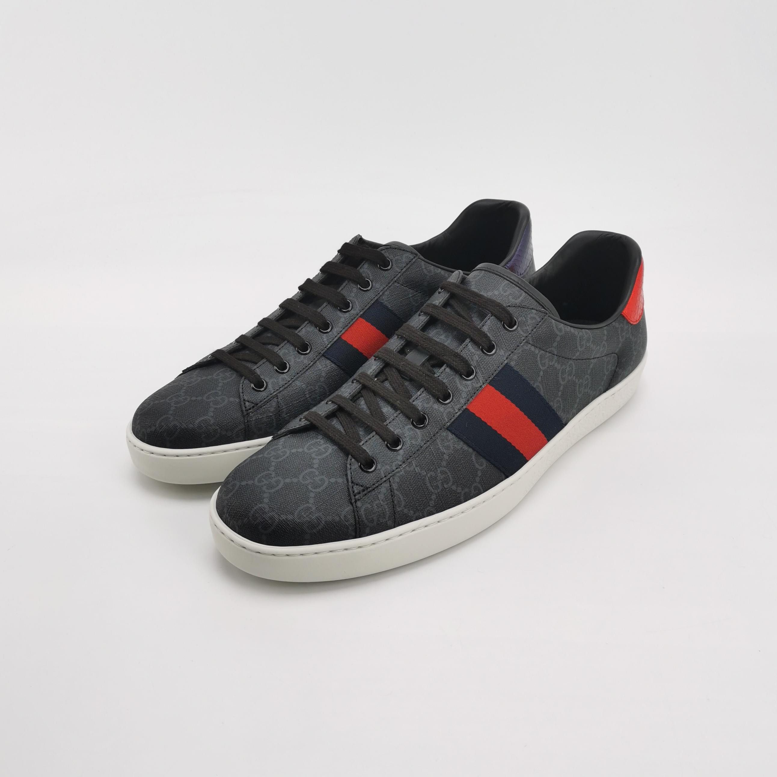 Gucci Gucci Ace Monogram Stripe Sneakers Size 14 Size US 14 / EU 47 - 2 Thumbnail