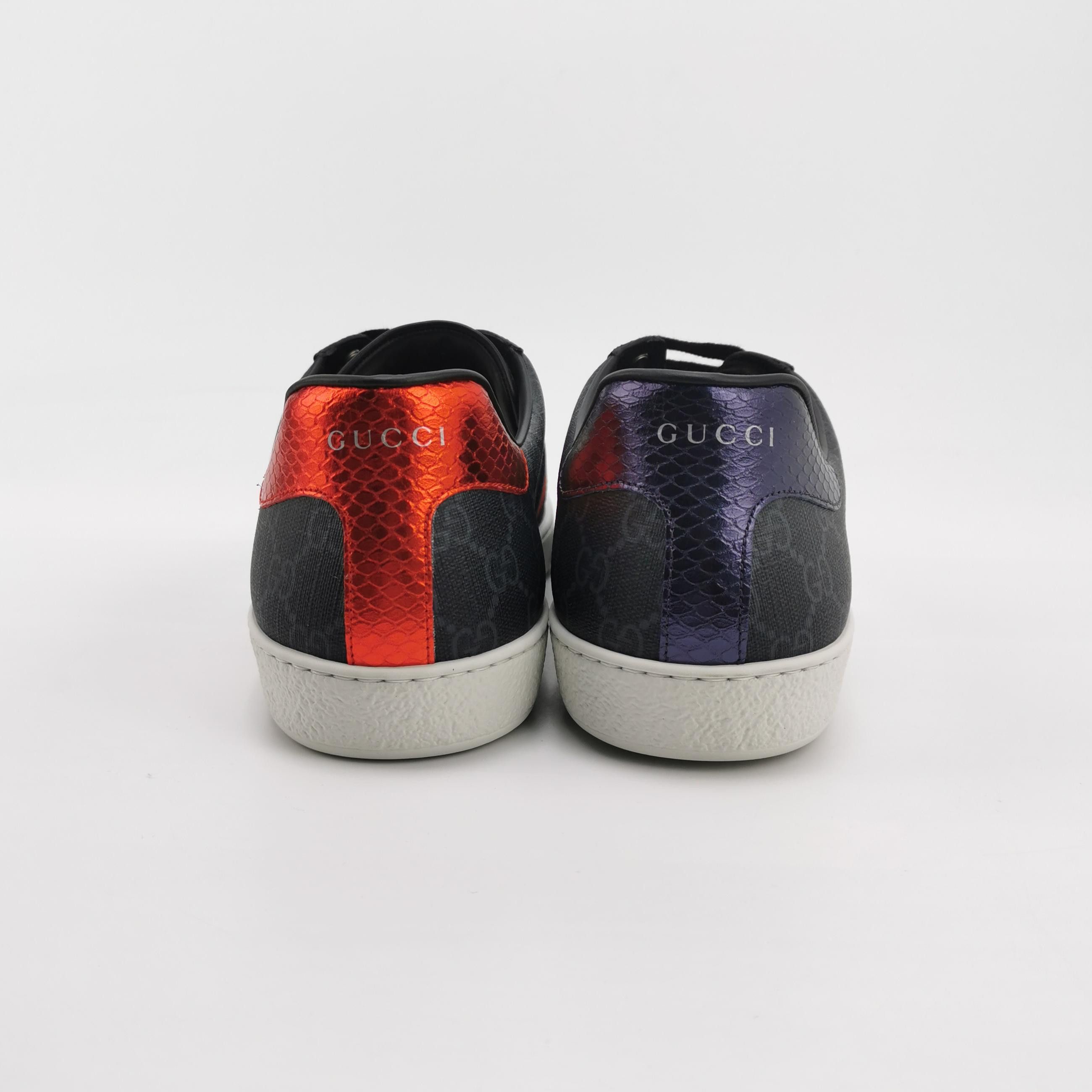 Gucci Gucci Ace Monogram Stripe Sneakers Size 14 Size US 14 / EU 47 - 4 Thumbnail
