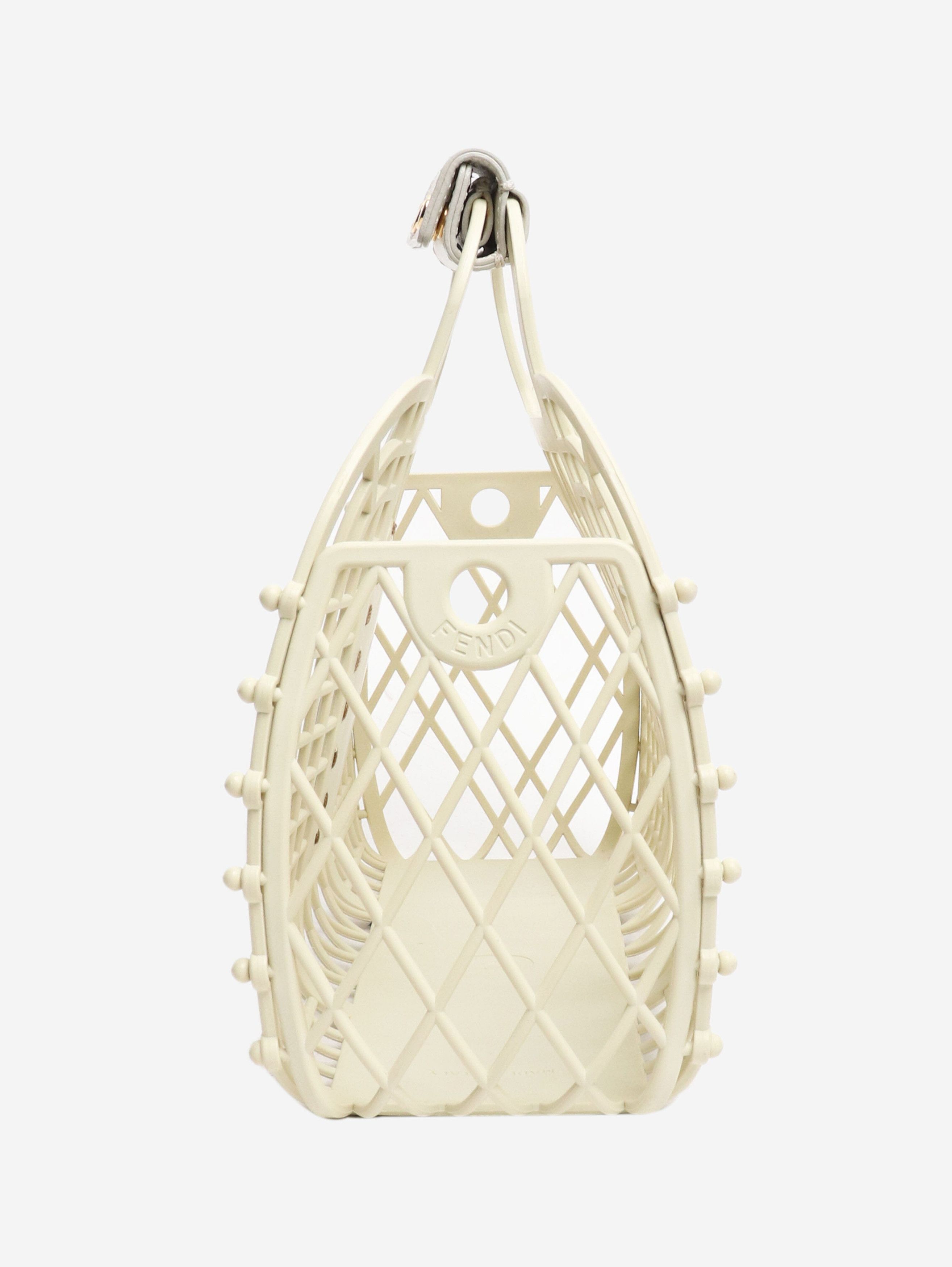 Fendi White mini basket tote Size ONE SIZE - 2 Thumbnail