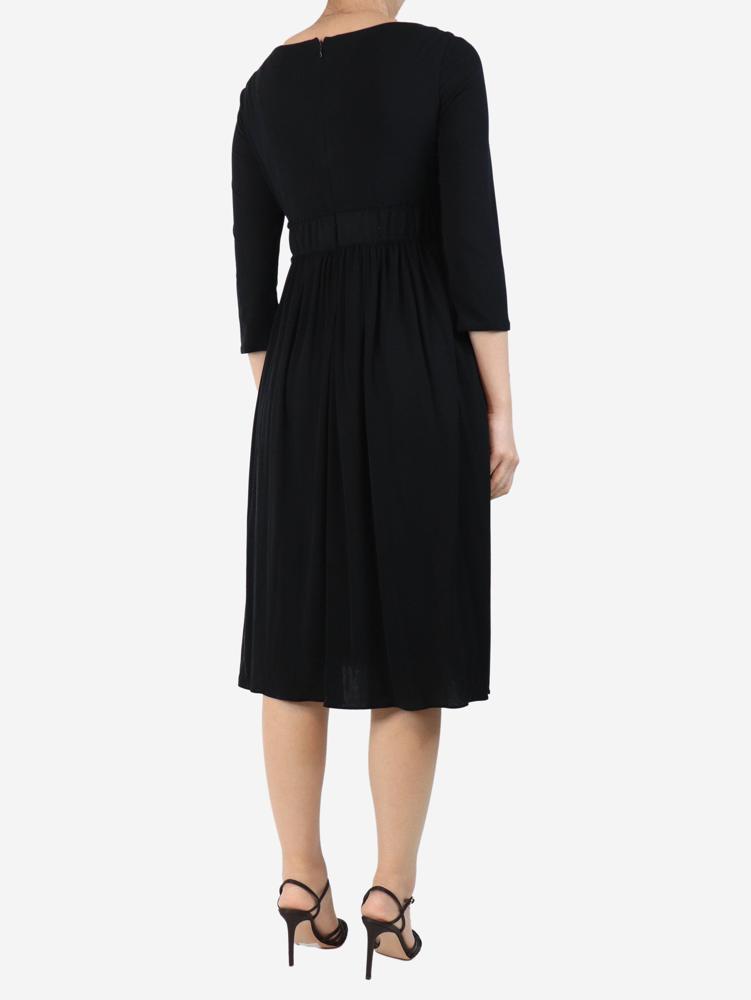 Giambattista Valli Black midi dress with bow detail - UK 12 Size M / US 6-8 / IT 42-44 - 2 Thumbnail