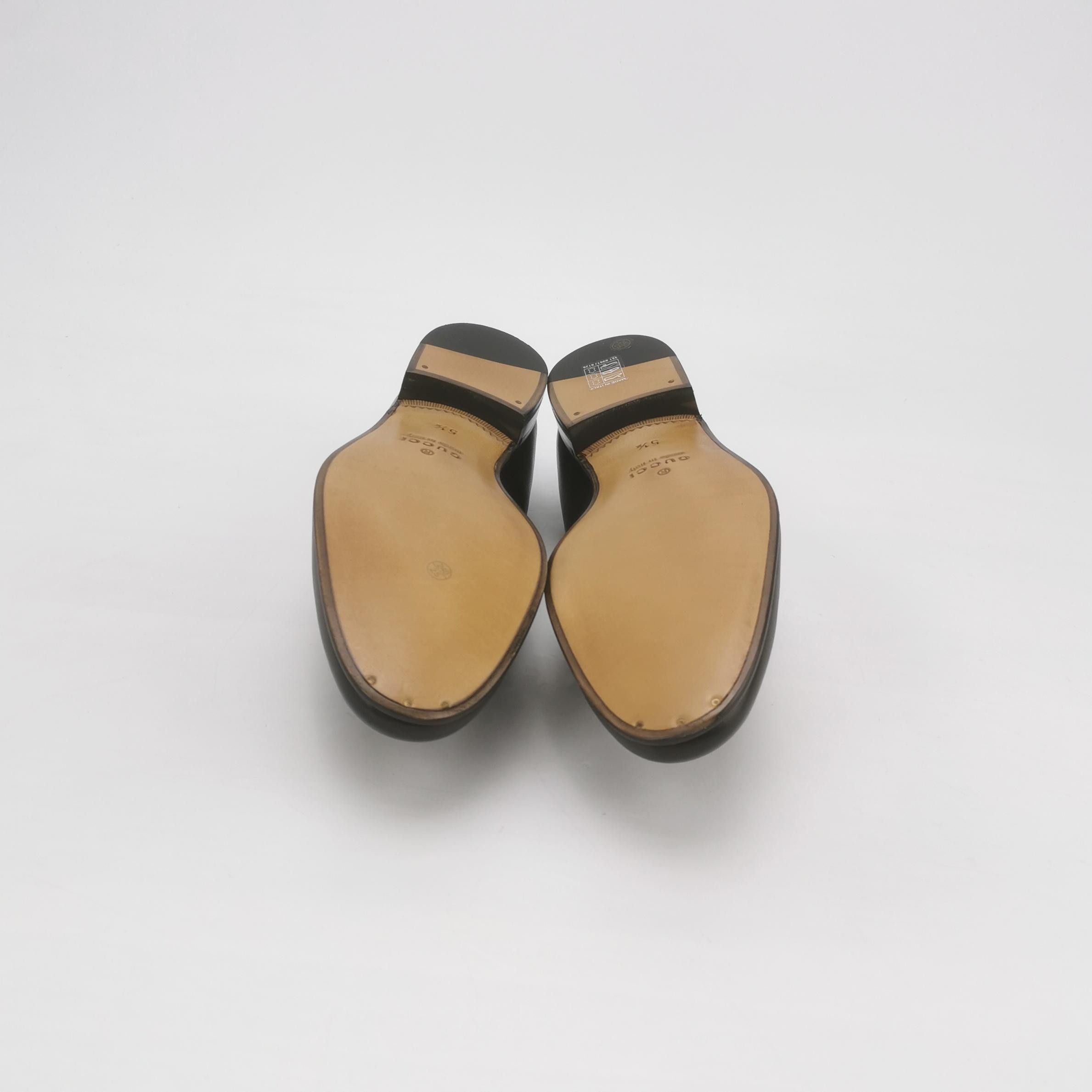 Gucci Gucci Interlocking G Leather Loafers 5.5 Size US 6 / EU 39 - 6 Thumbnail