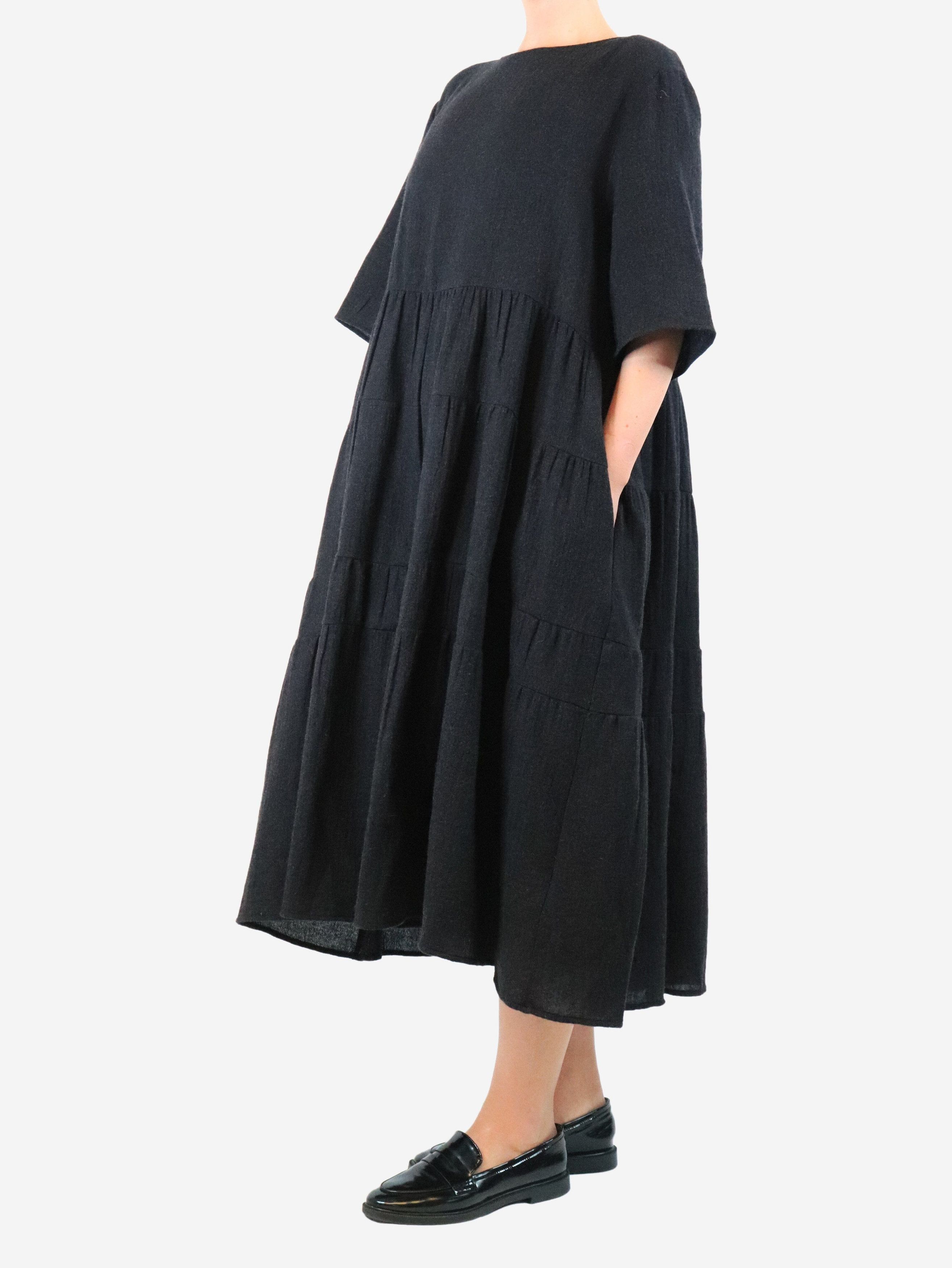 Other Dark grey flowy wool dress - XXL Size XXL / US 16-18 / IT 52-54 - 4 Thumbnail
