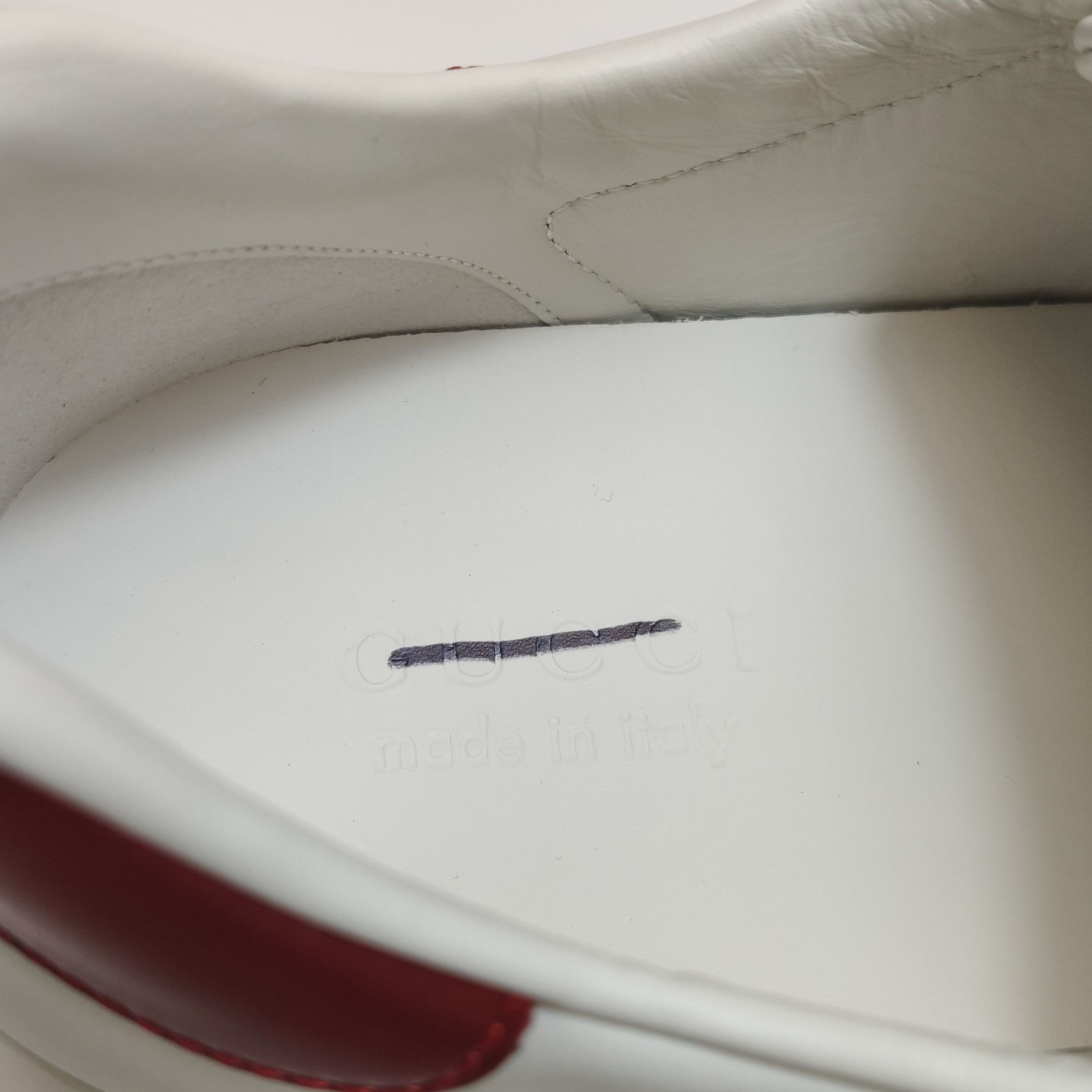Gucci Gucci Ace Logo Strap Leather Sneakers 44 Size US 11 / EU 44 - 14 Thumbnail