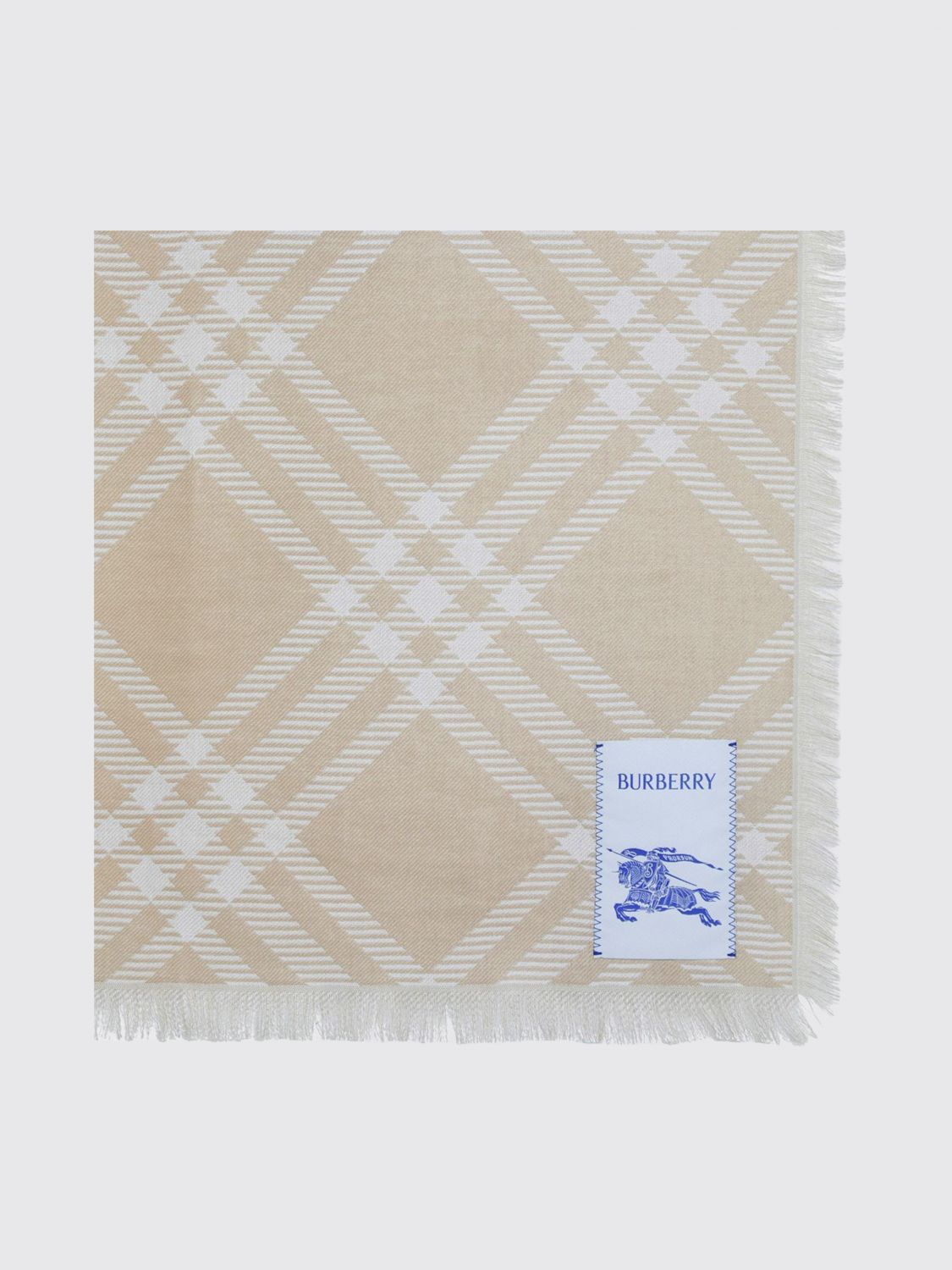 Burberry Burberry Scarf Woman Ecru Size ONE SIZE - 2 Thumbnail