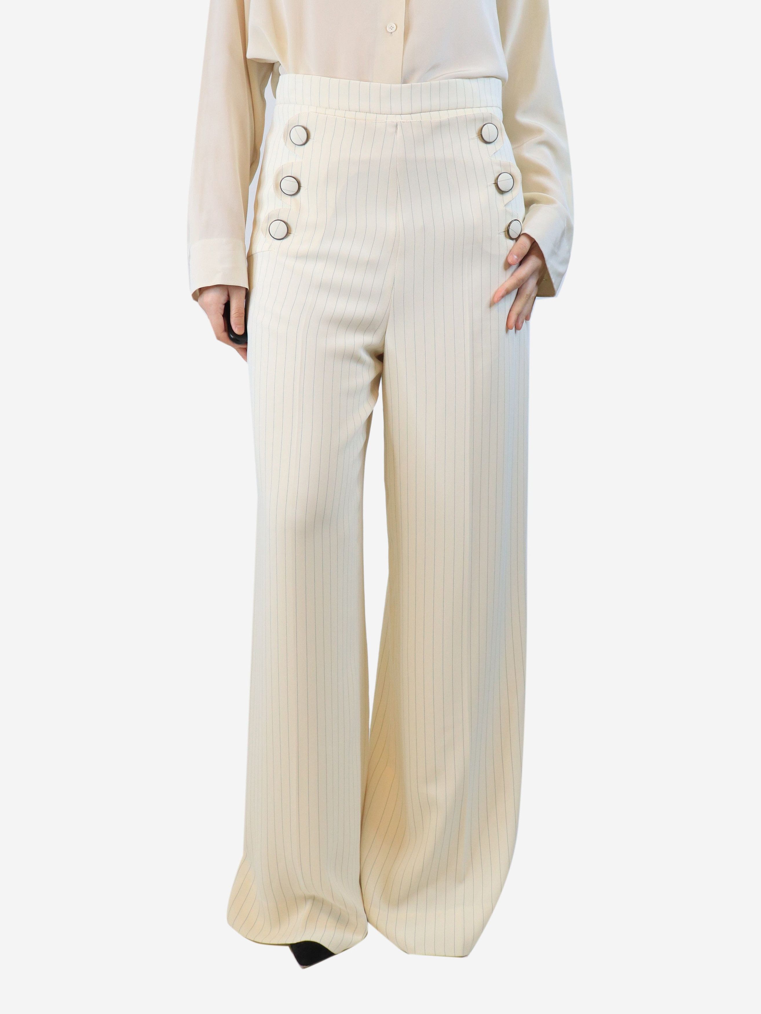 Other Cream scallop-button trousers - UK 14 Size 32" / US 10 / IT 46 - 2 Thumbnail