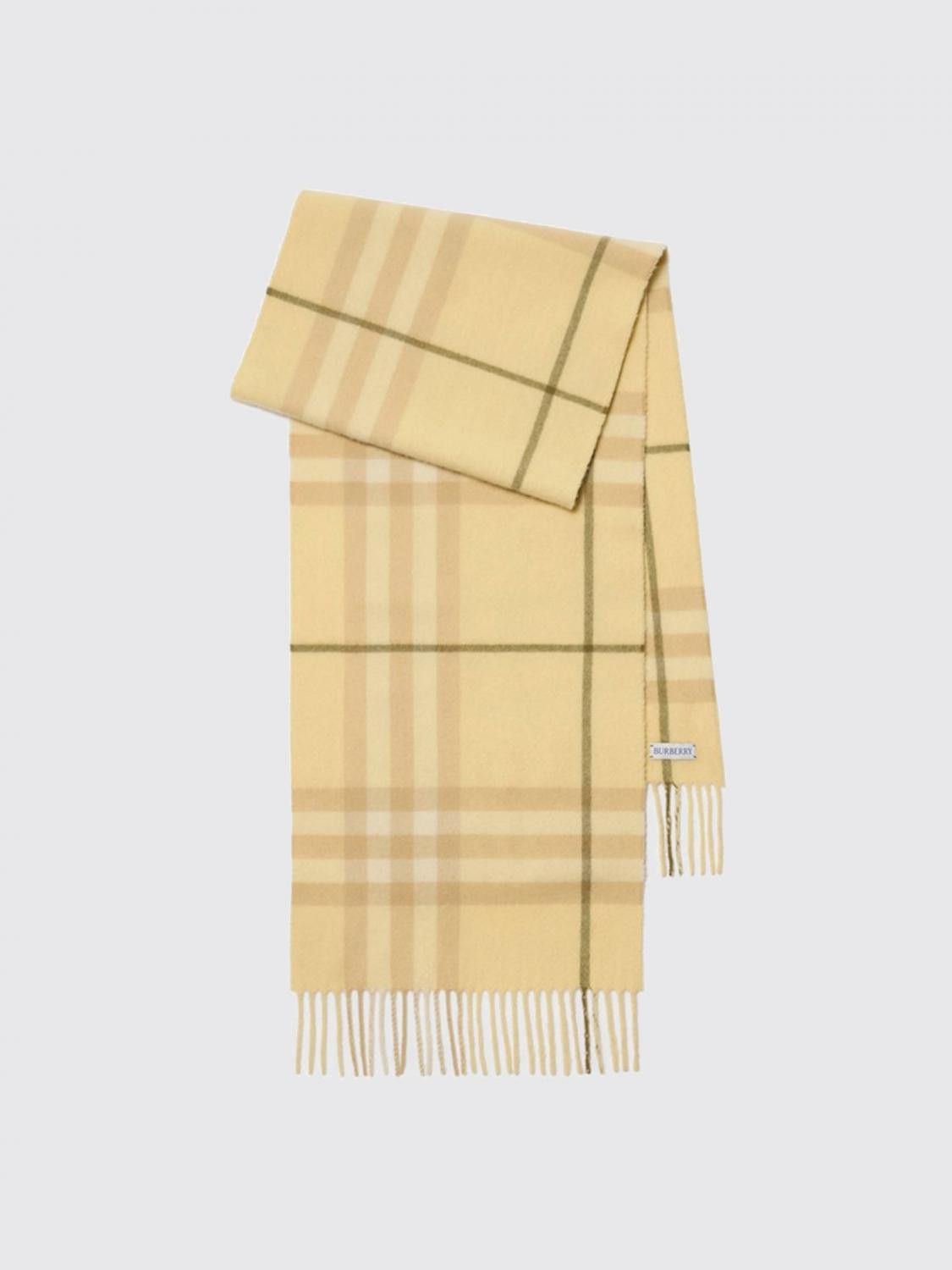 Burberry Burberry Scarf Woman Yellow Size ONE SIZE - 2 Thumbnail