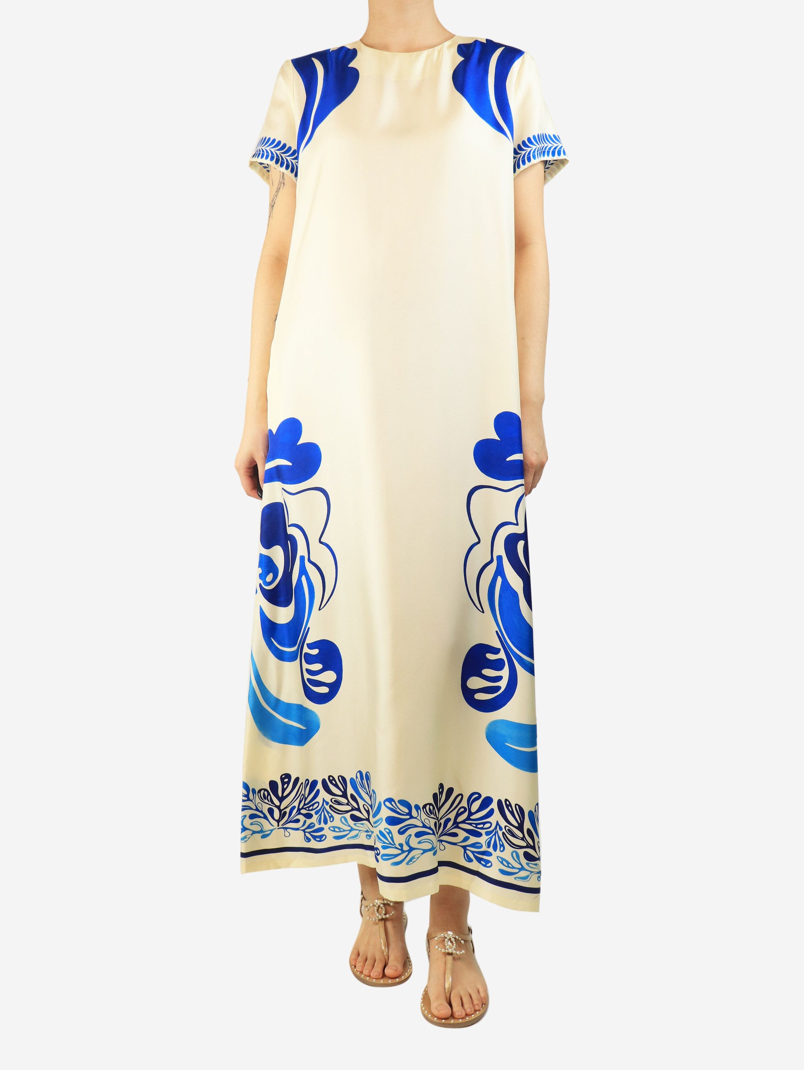 Other Blue and cream printed swing dress - L Size L / US 10 / IT 46 - 3 Thumbnail