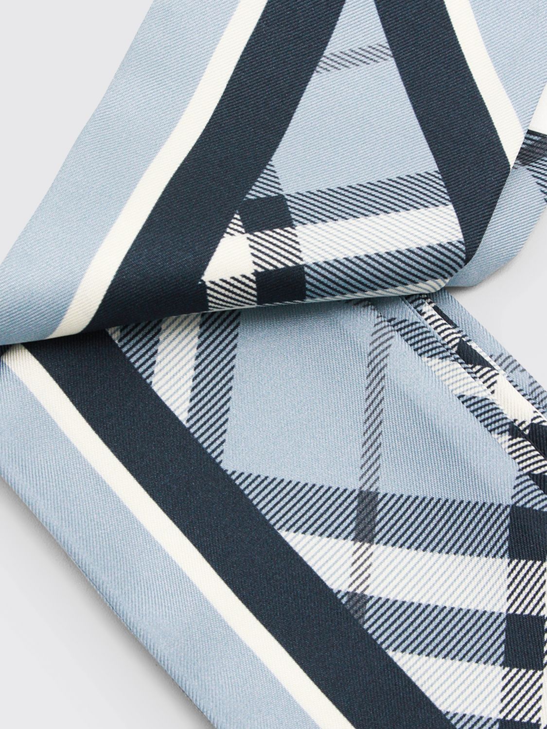 Burberry Burberry Neck Scarf Men Blue Size ONE SIZE - 2 Thumbnail