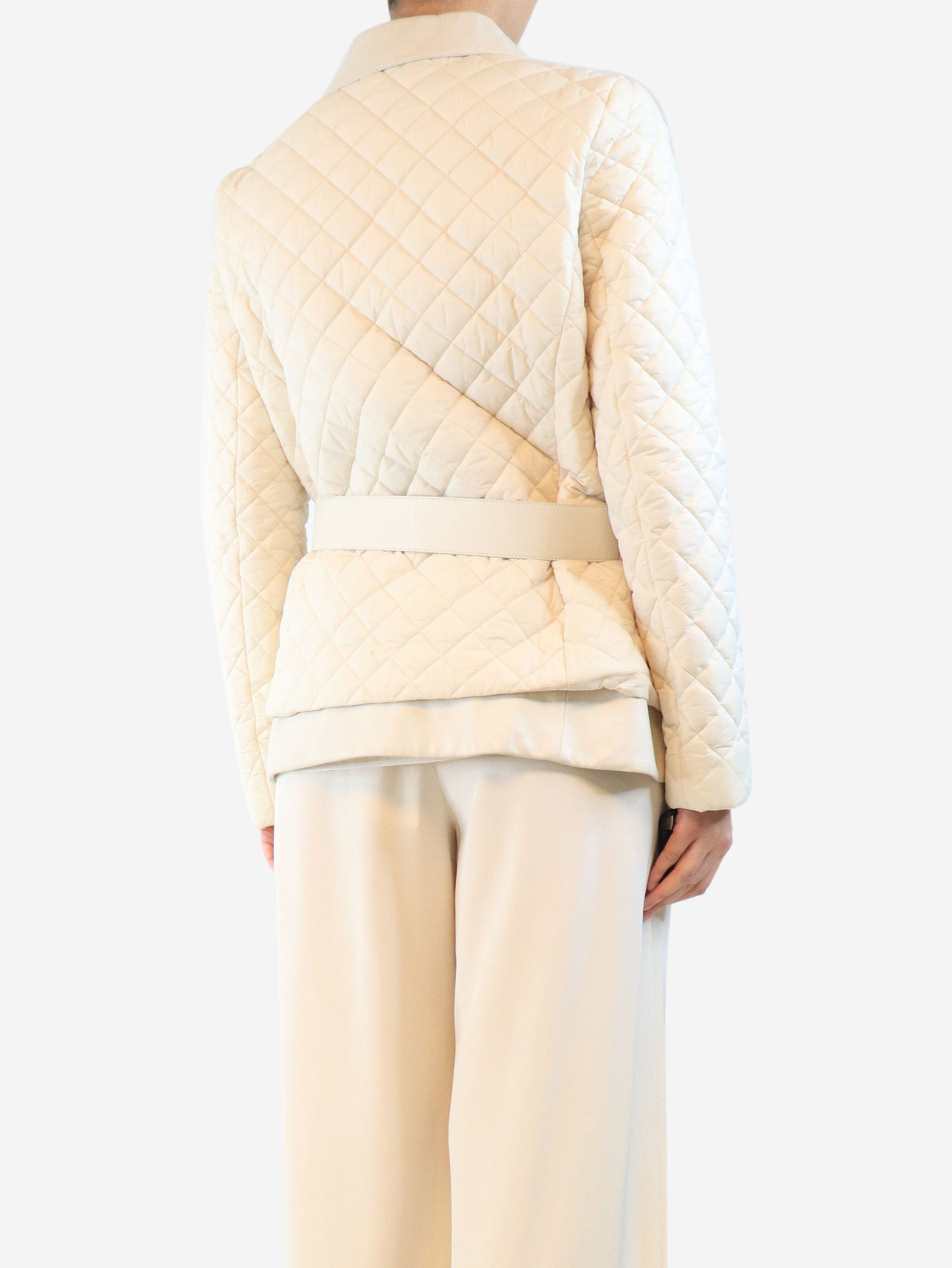 Other Cream quilted jacket - UK 16 Size S / US 4 / IT 40 - 2 Thumbnail