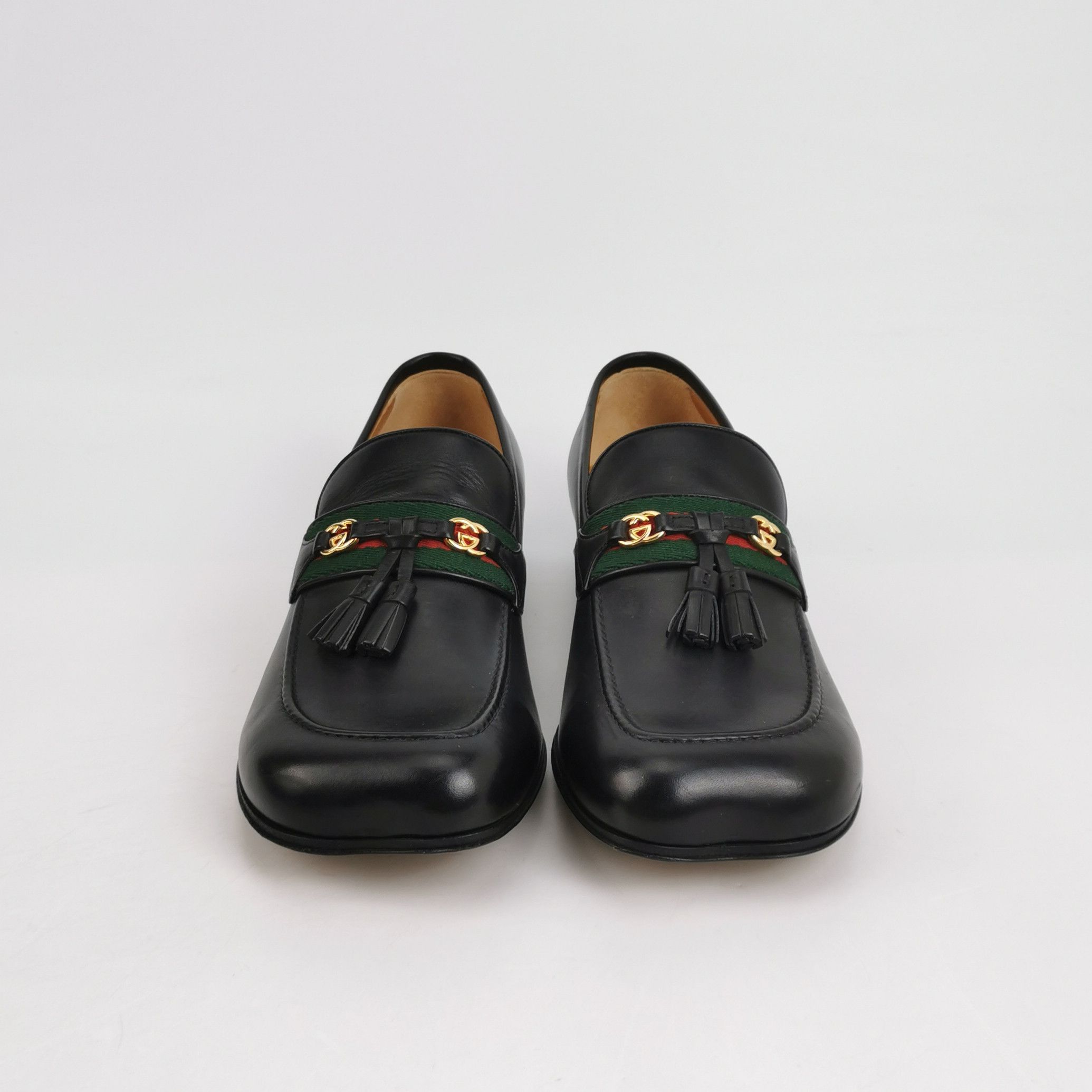 Gucci Gucci Web Stripe Tassel Loafers EU 43 Size US 10 / EU 43 - 4 Thumbnail