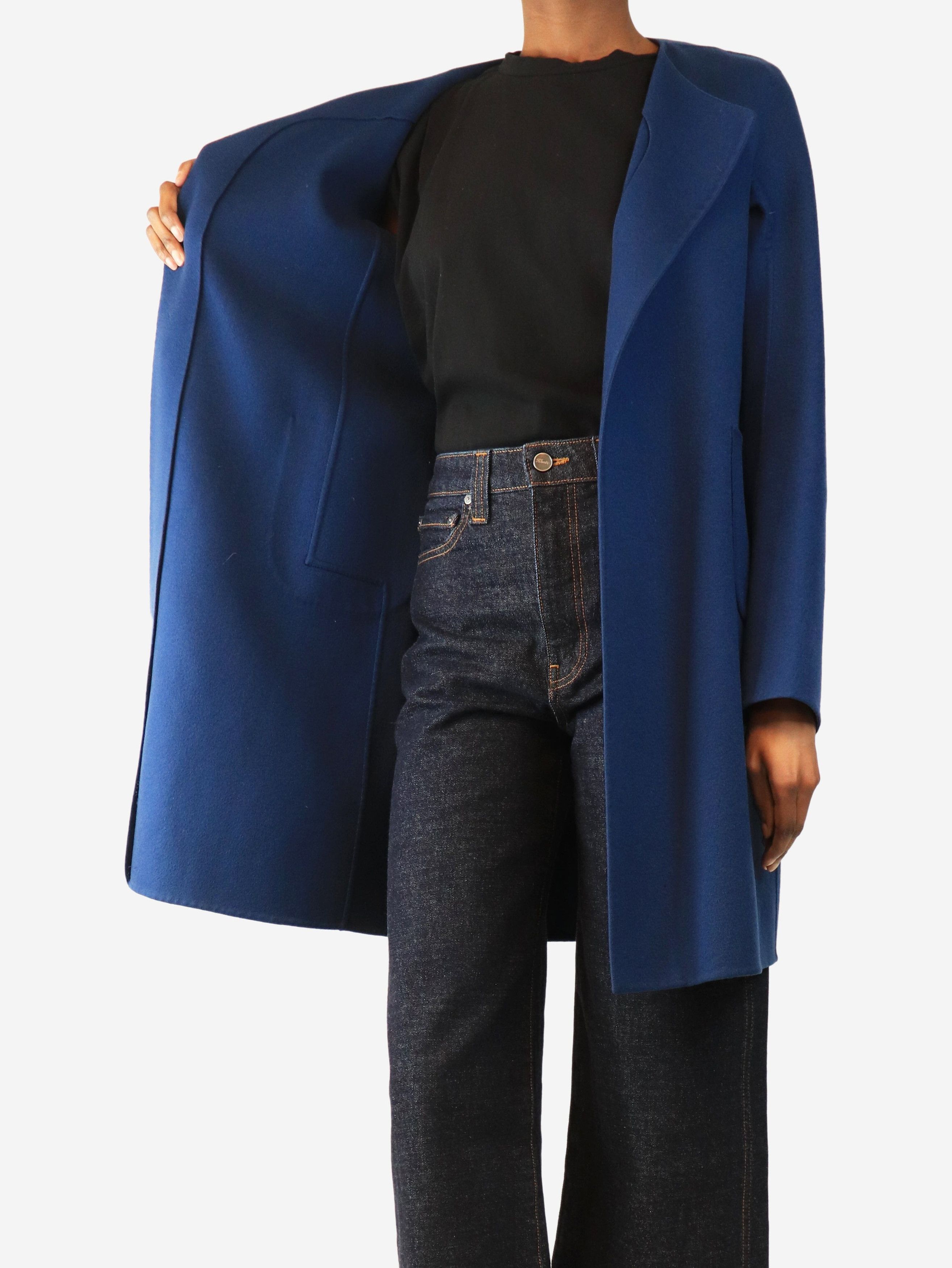 Jil Sander Blue cashmere coat - UK 8 Size S / US 4 / IT 40 - 4 Thumbnail
