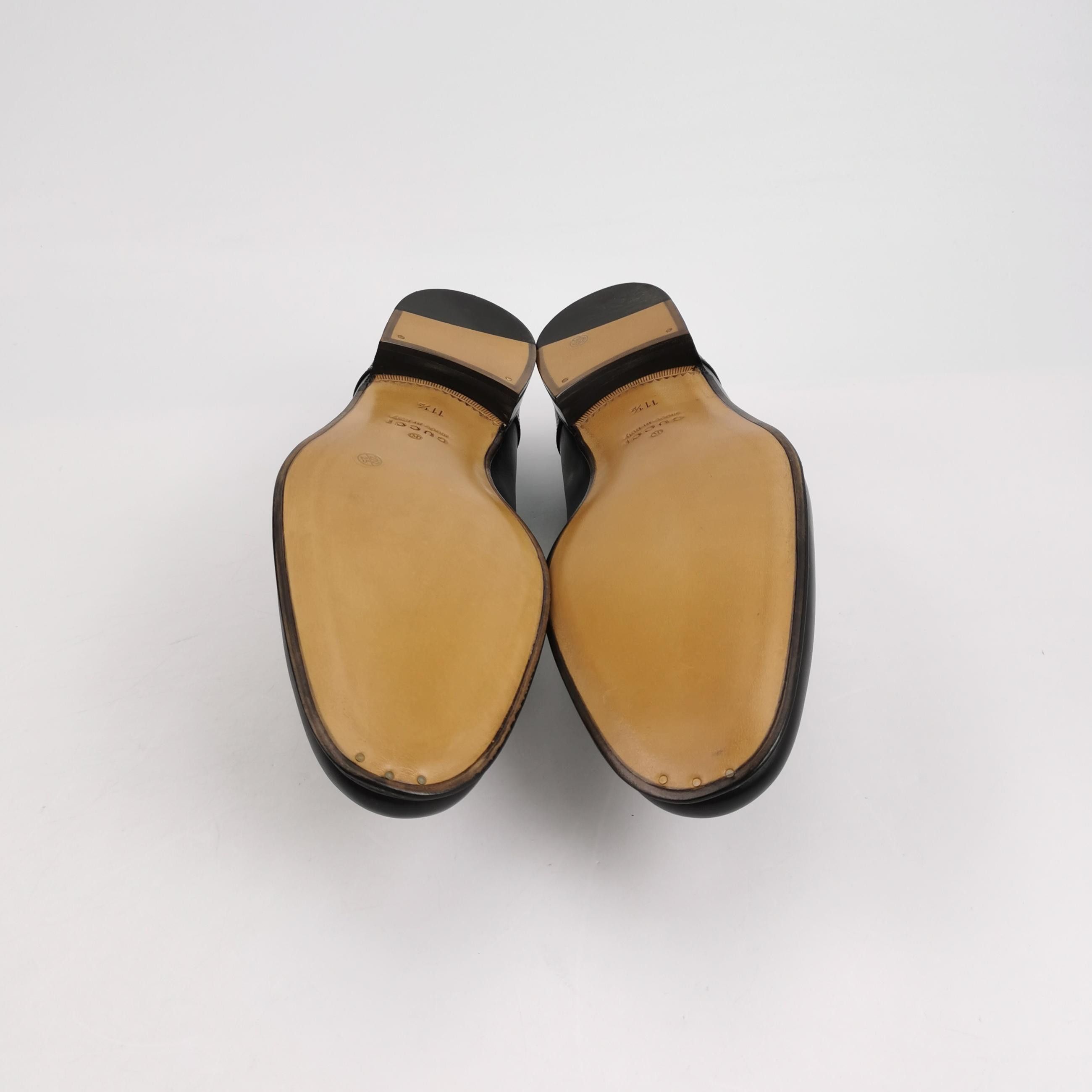 Gucci Gucci Interlocking G Leather Loafers 11.5 Size US 12 / EU 45 - 5 Thumbnail