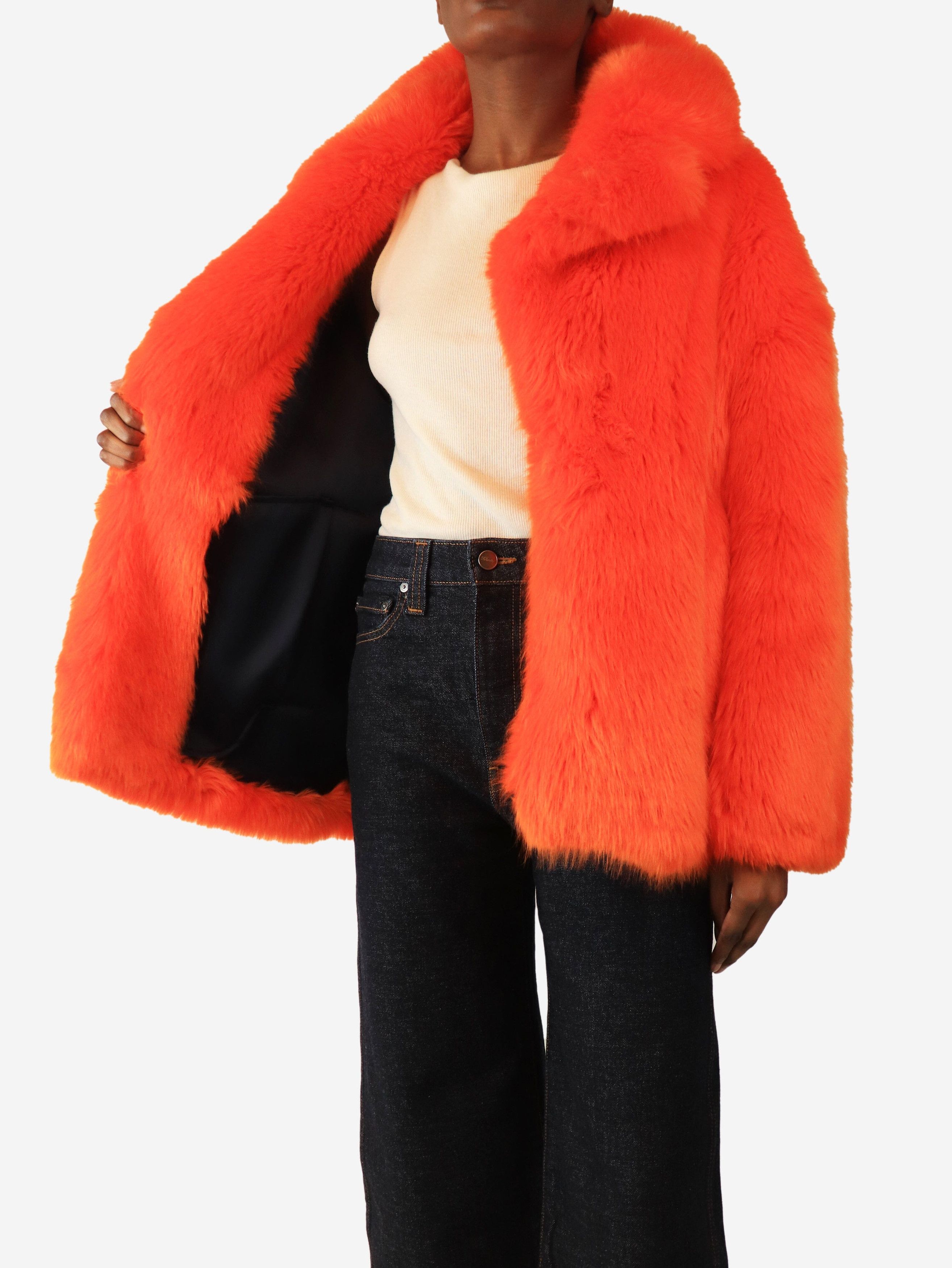 Other Orange faux fur coat - XS Size XS / US 0-2 / IT 36-38 - 4 Thumbnail