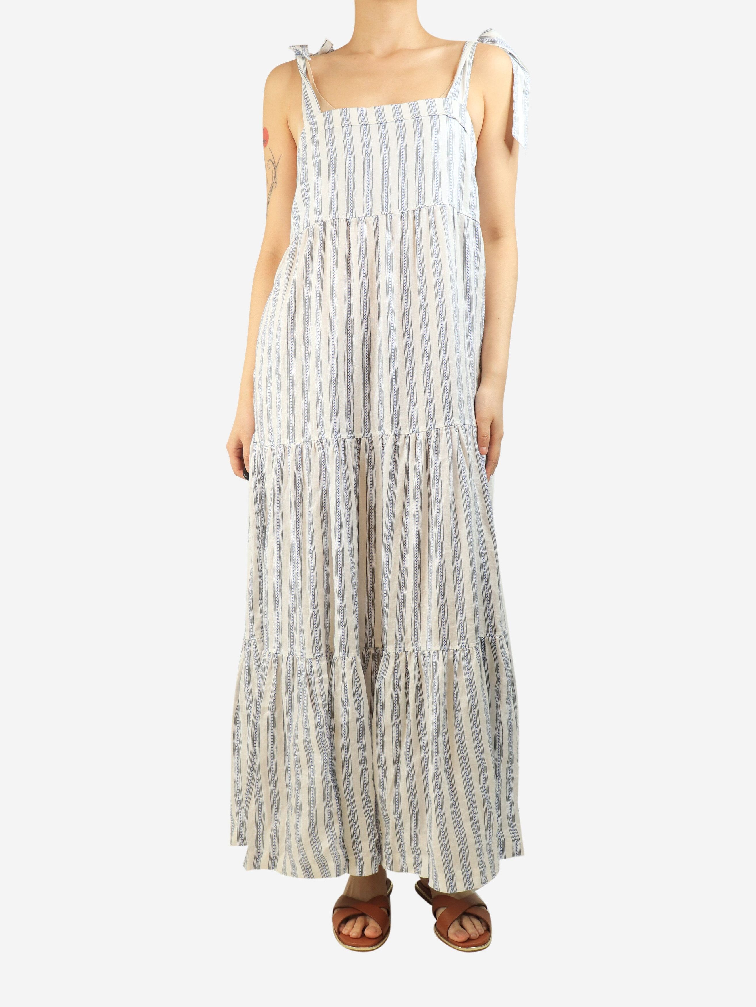 Other Blue and white tiered jacquard maxi dress - M Size M / US 6-8 / IT 42-44 - 4 Thumbnail