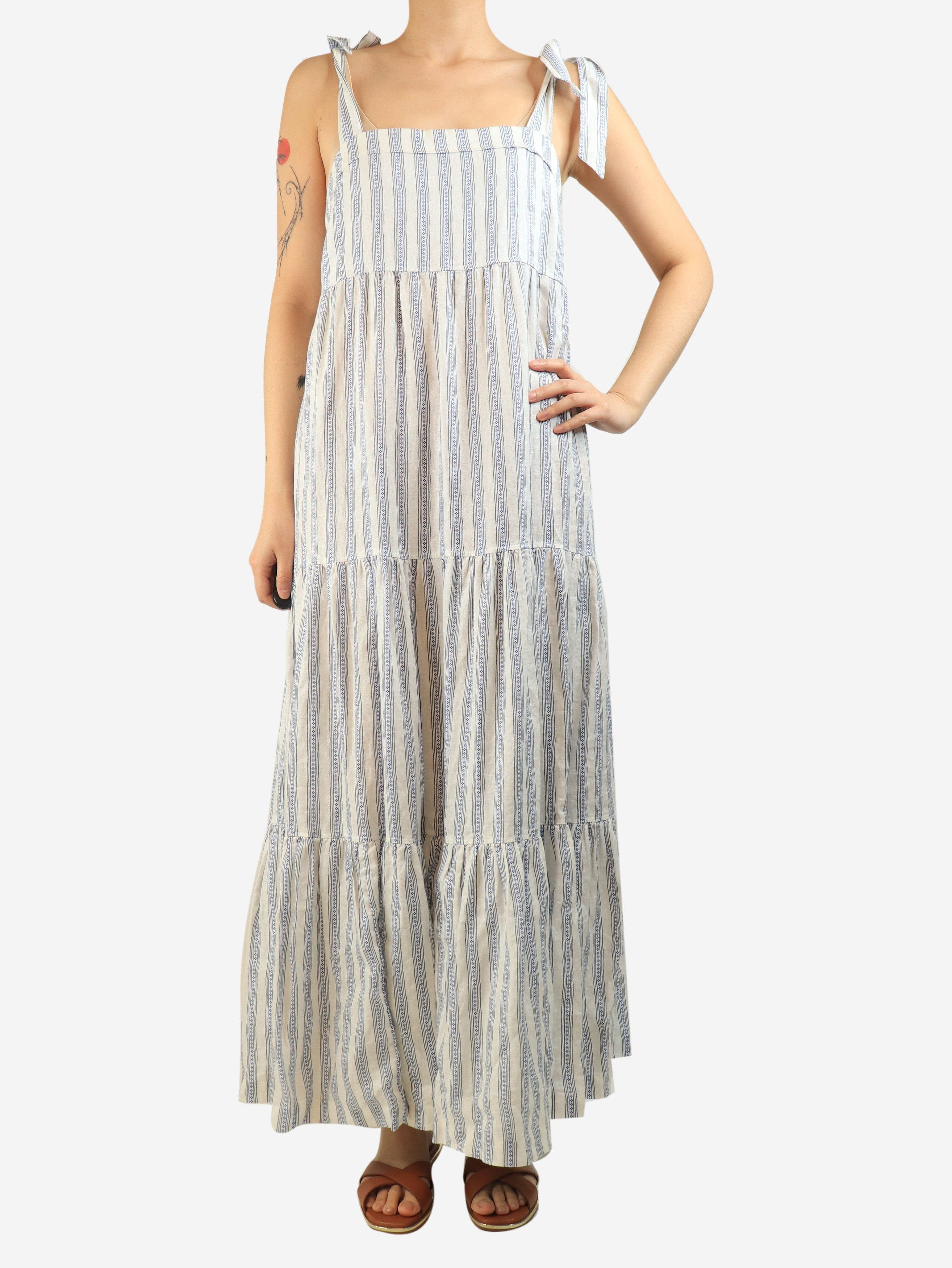 Other Blue and white tiered jacquard maxi dress - M Size M / US 6-8 / IT 42-44 - 3 Thumbnail