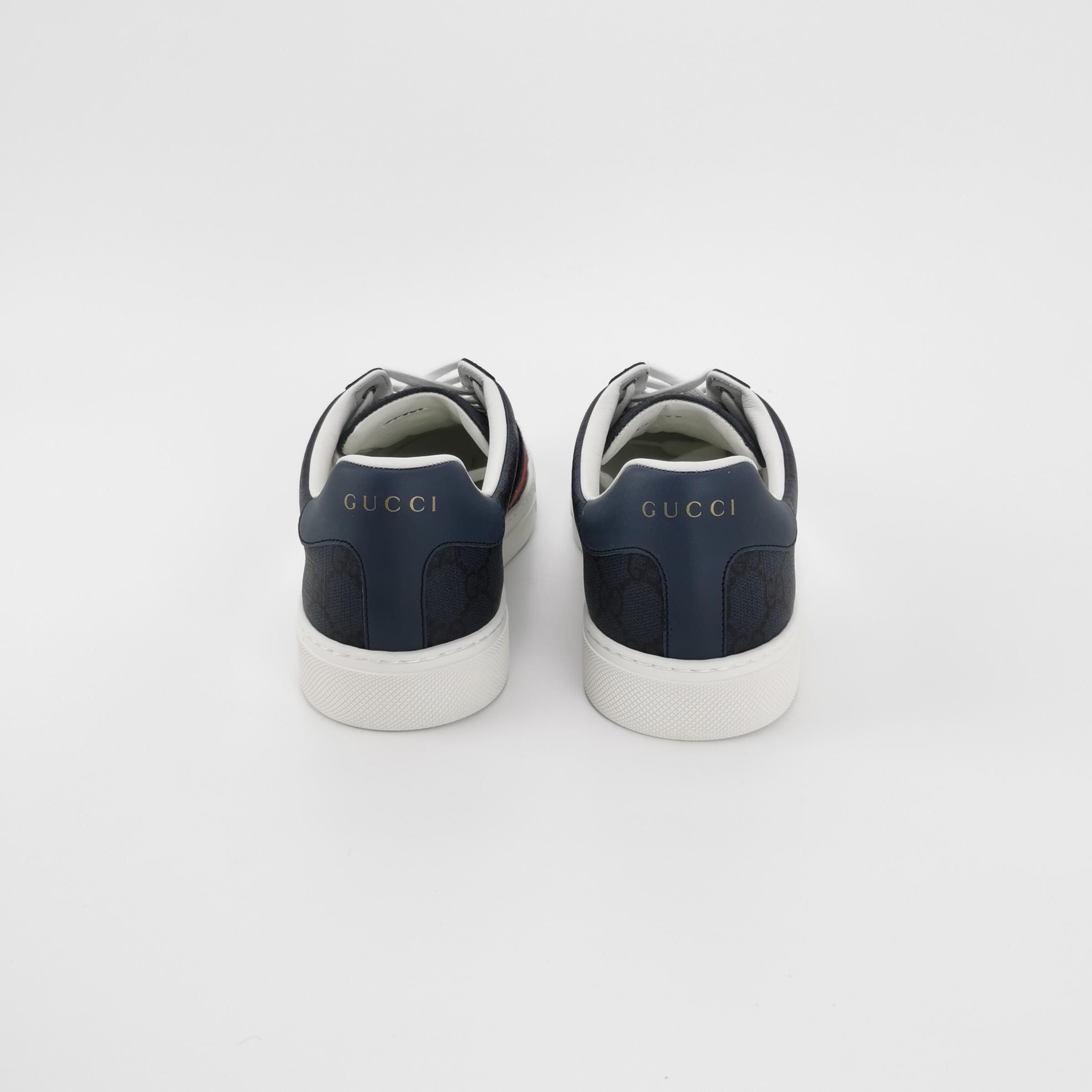 Gucci Gucci Ace Monogram Stripe Sneakers Size 7 Size US 7 / EU 40 - 4 Thumbnail