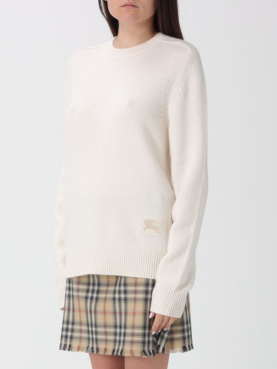 Burberry Burberry Sweater Woman White Size M / US 6-8 / IT 42-44 - 4 Thumbnail