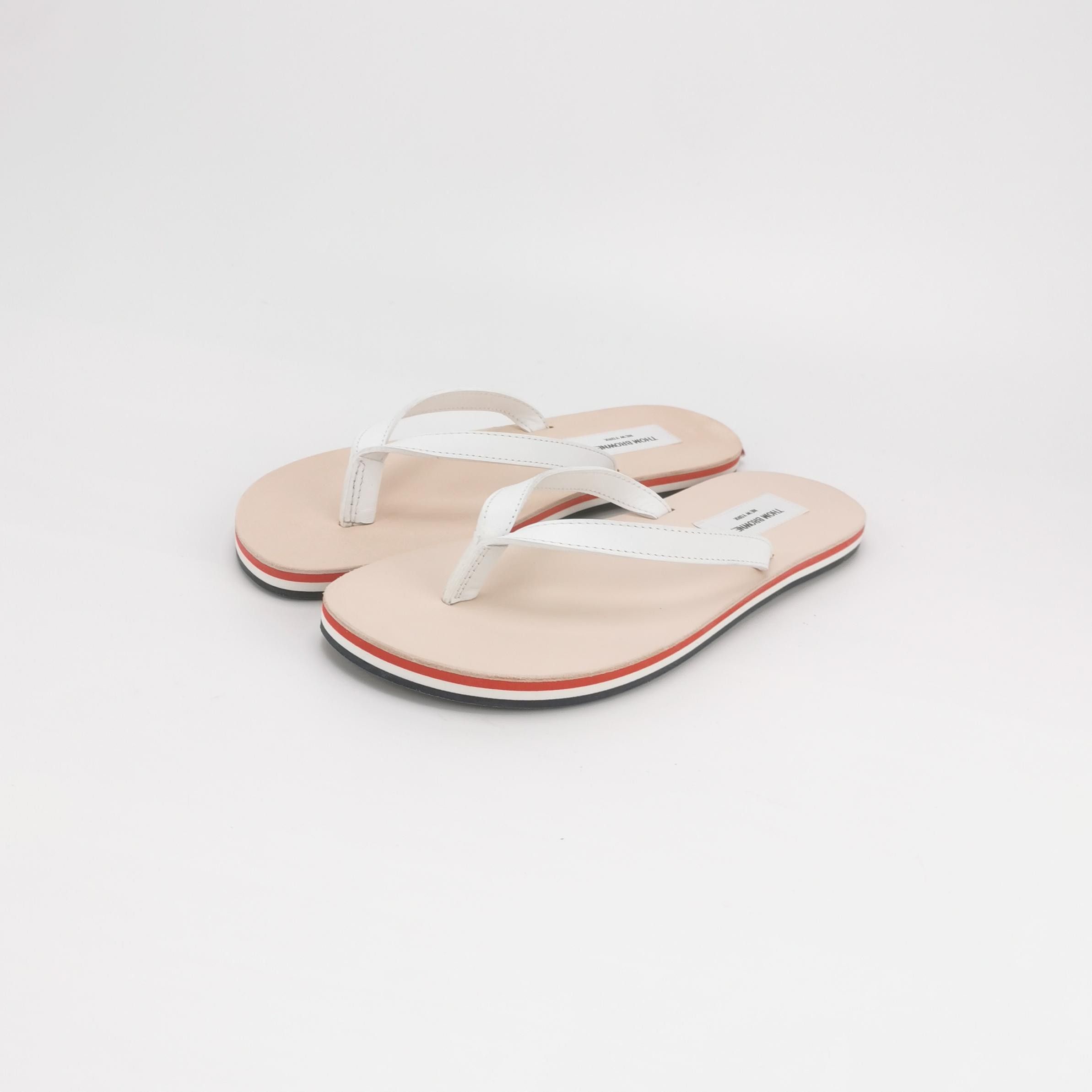 Thom Browne Thom Browne Tricolor Stripe Leather Sandals EU 42 Size US 9 / EU 42 - 2 Thumbnail