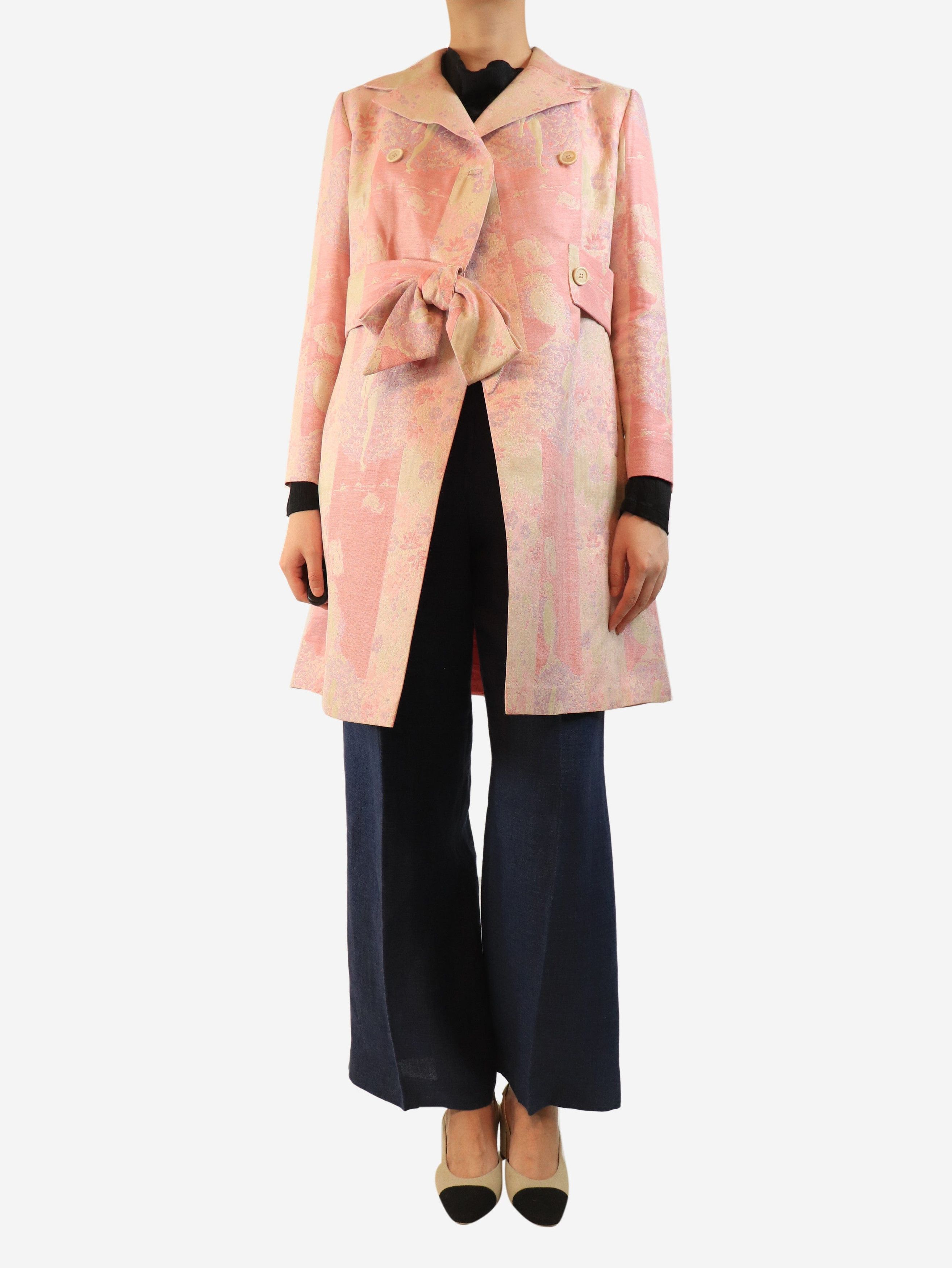 Other Pink double-breasted jacquard jacket - UK 8 Size S / US 4 / IT 40 - 3 Thumbnail