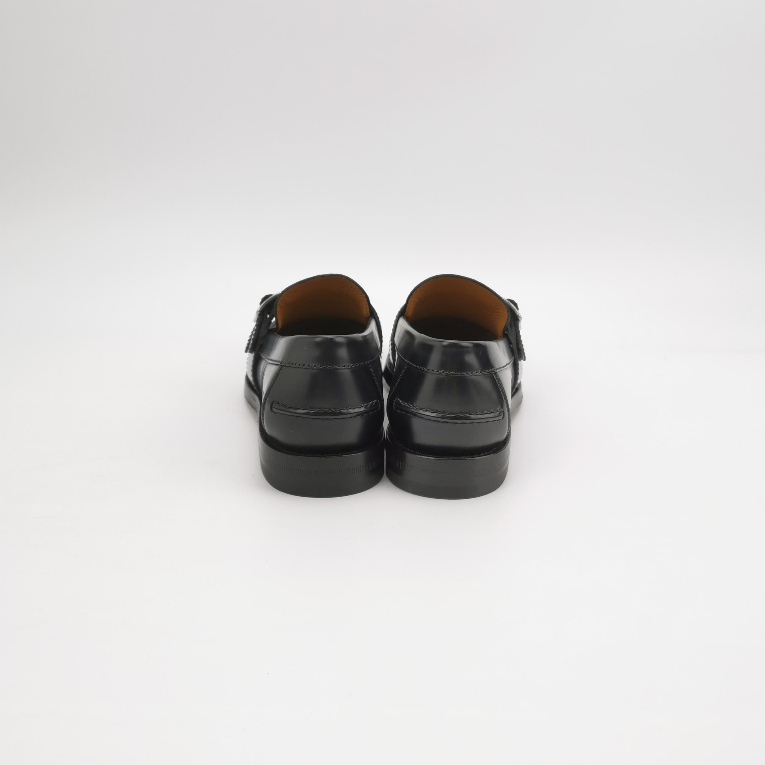 Gucci Gucci Monogram Leather Double Buckle Loafers US 6.5 Size US 6 / EU 39 - 4 Thumbnail