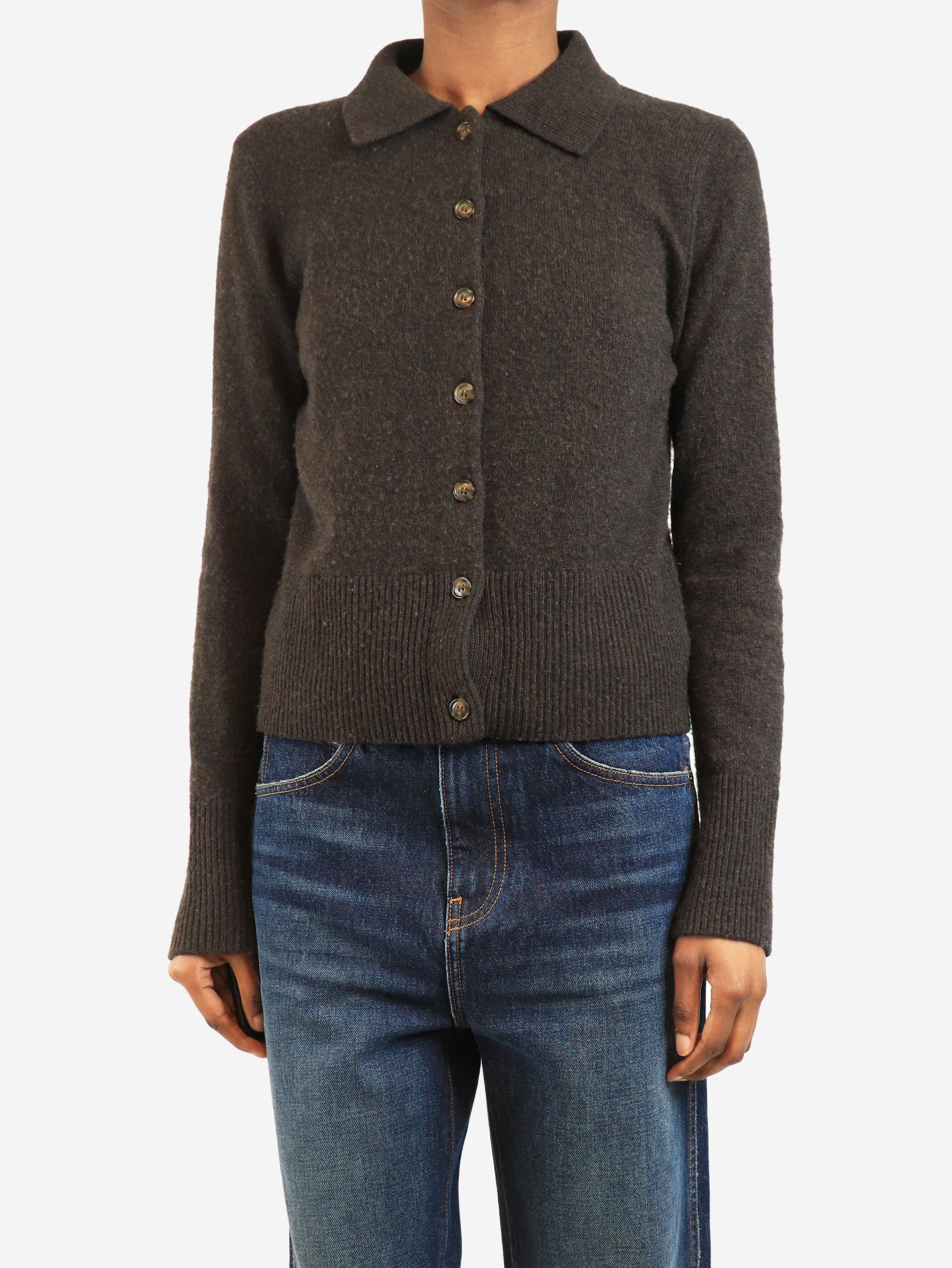 Other Brown cashmere cardigan - XS Size XS / US 0-2 / IT 36-38 - 4 Thumbnail