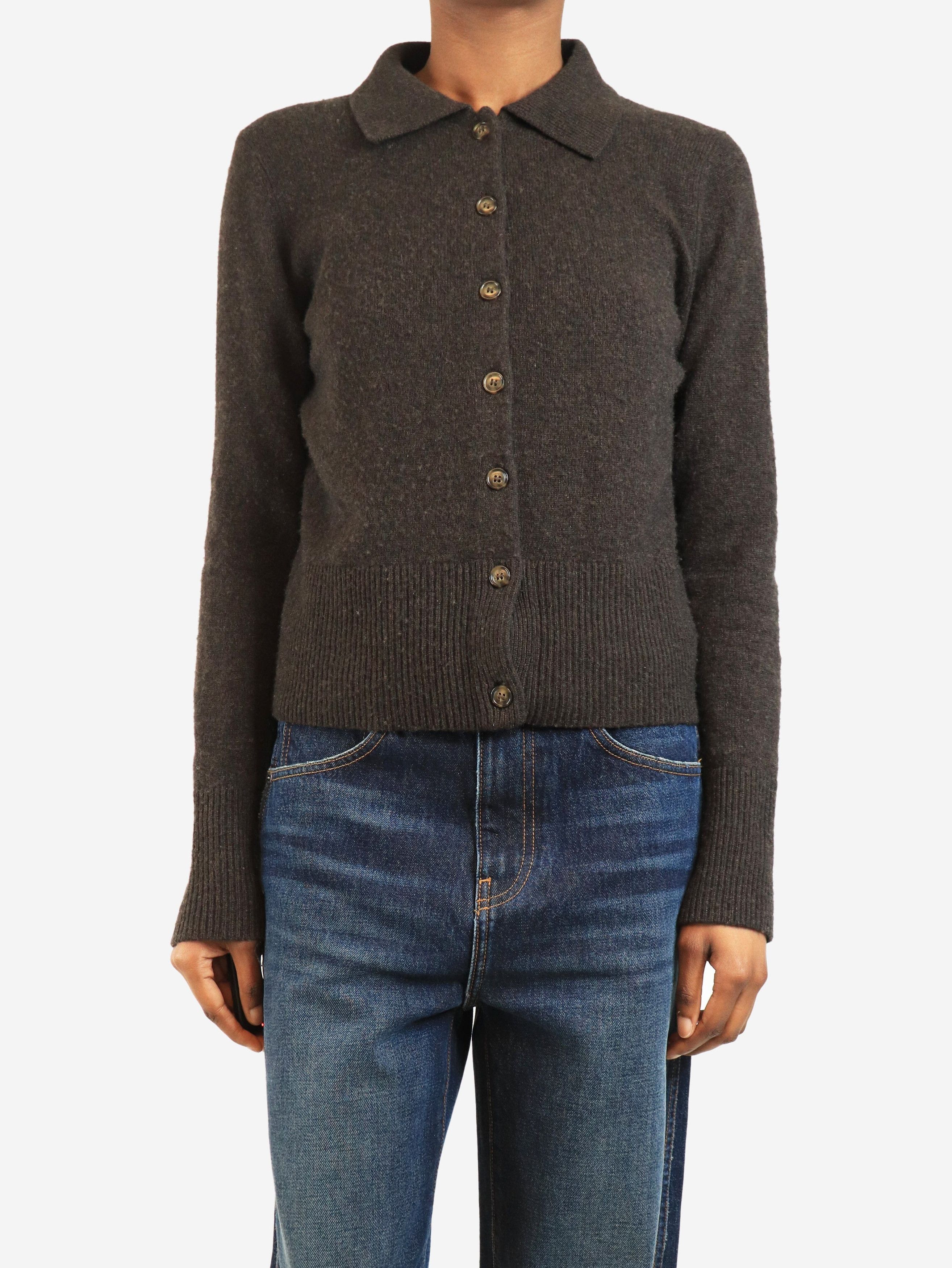Other Brown cashmere cardigan - XS Size XS / US 0-2 / IT 36-38 - 2 Thumbnail