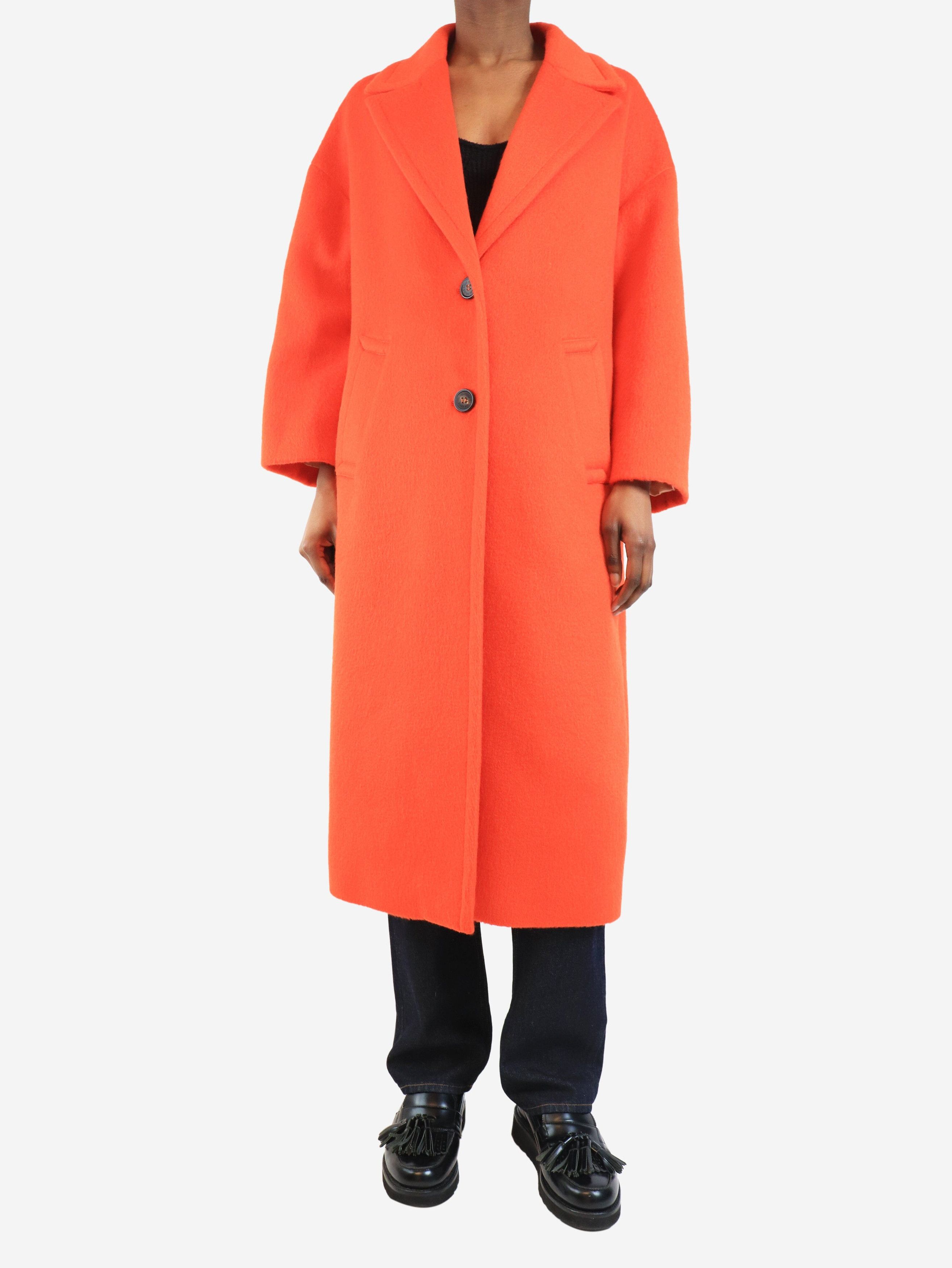 Other Blood orange single-breasted cocoon coat - UK 6 Size XS / US 0-2 / IT 36-38 - 3 Thumbnail