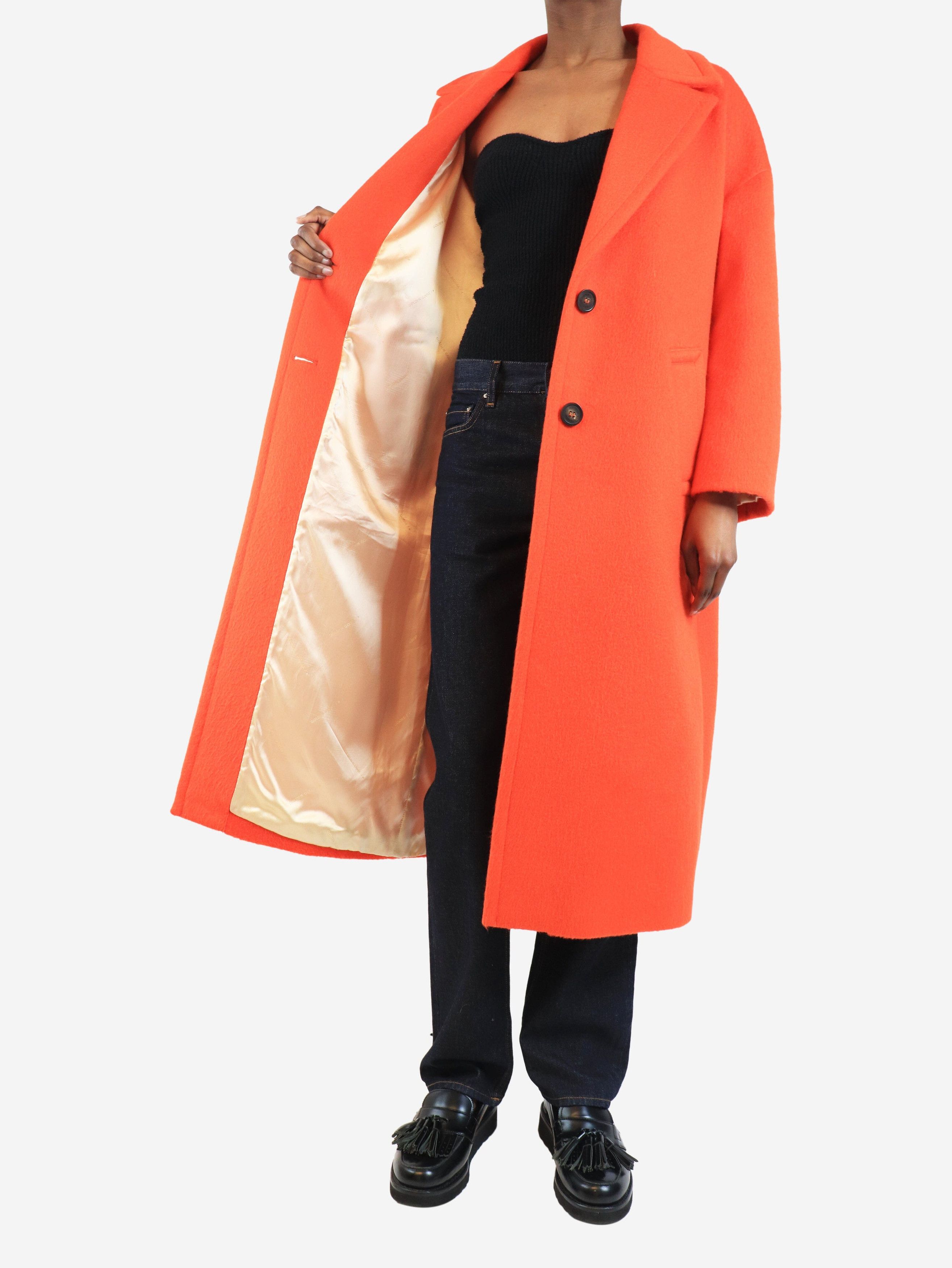 Other Blood orange single-breasted cocoon coat - UK 6 Size XS / US 0-2 / IT 36-38 - 4 Thumbnail