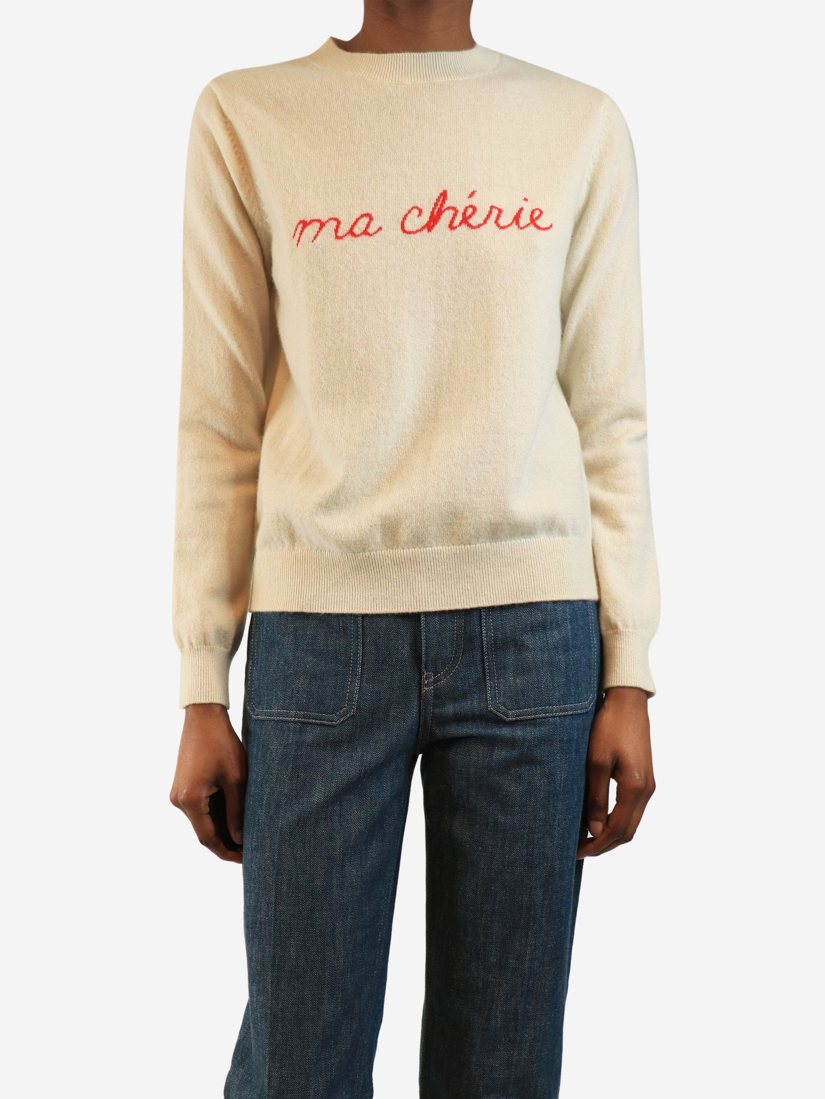 Other Cream Ma Cherie cashmere jumper - UK 8 Size S / US 4 / IT 40 - 3 Thumbnail