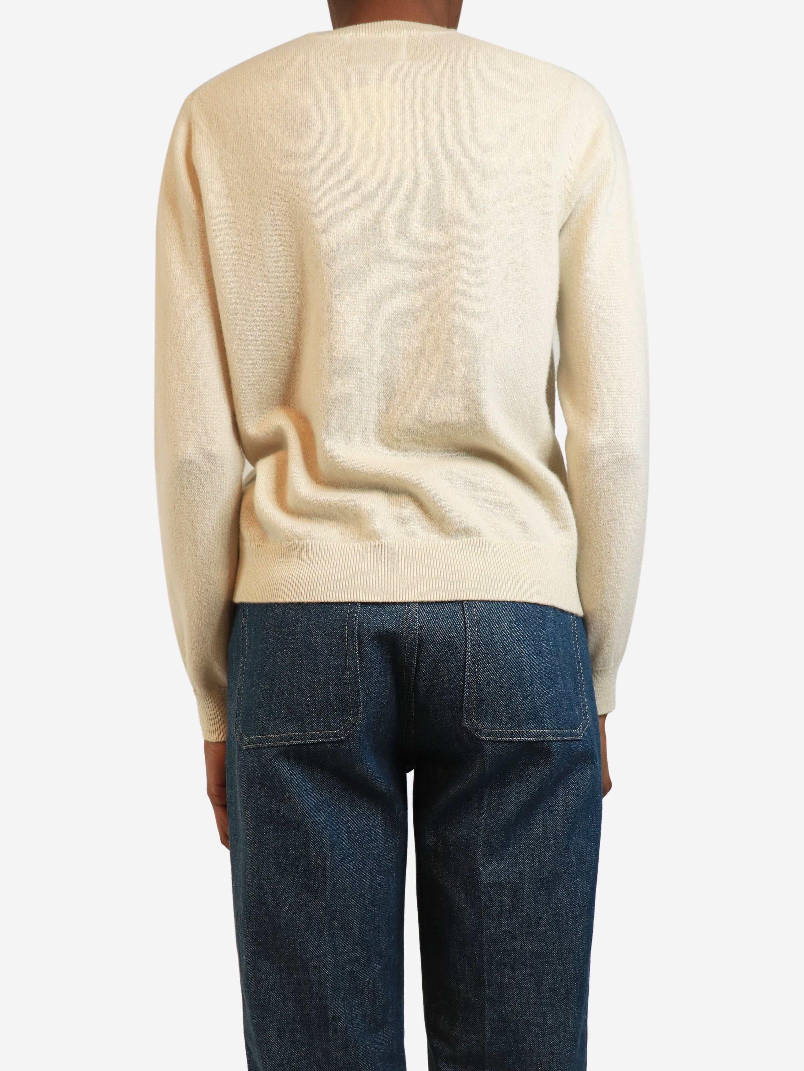 Other Cream Ma Cherie cashmere jumper - UK 8 Size S / US 4 / IT 40 - 2 Thumbnail