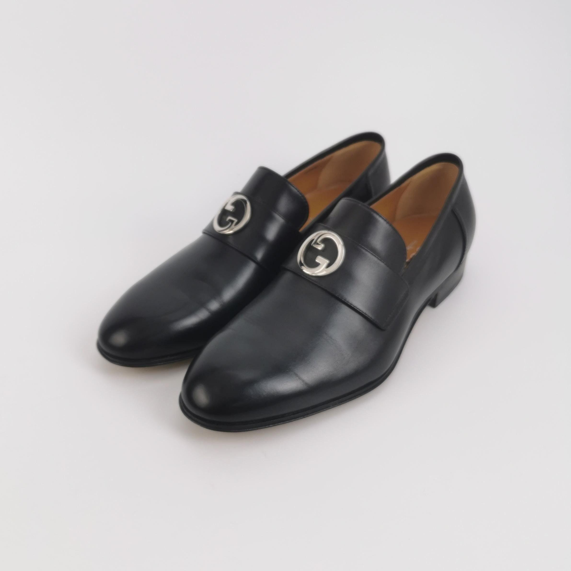 Gucci Gucci Interlocking G Leather Loafers 42 Size US 9 / EU 42 - 2 Thumbnail
