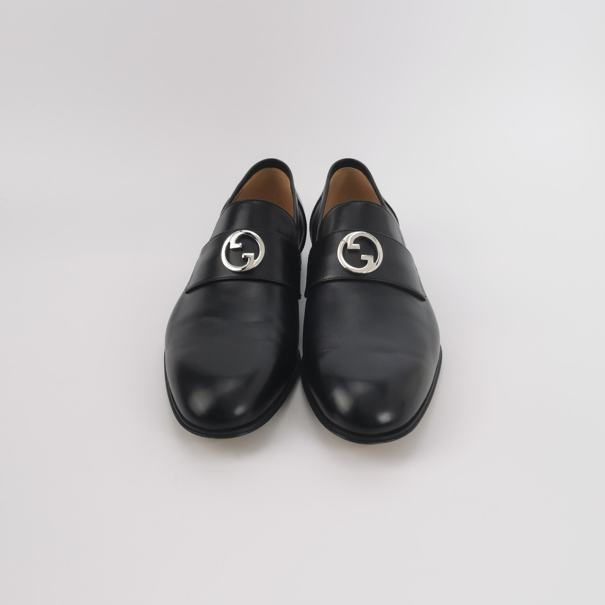 Gucci Gucci Interlocking G Leather Loafers 42 Size US 9 / EU 42 - 3 Thumbnail