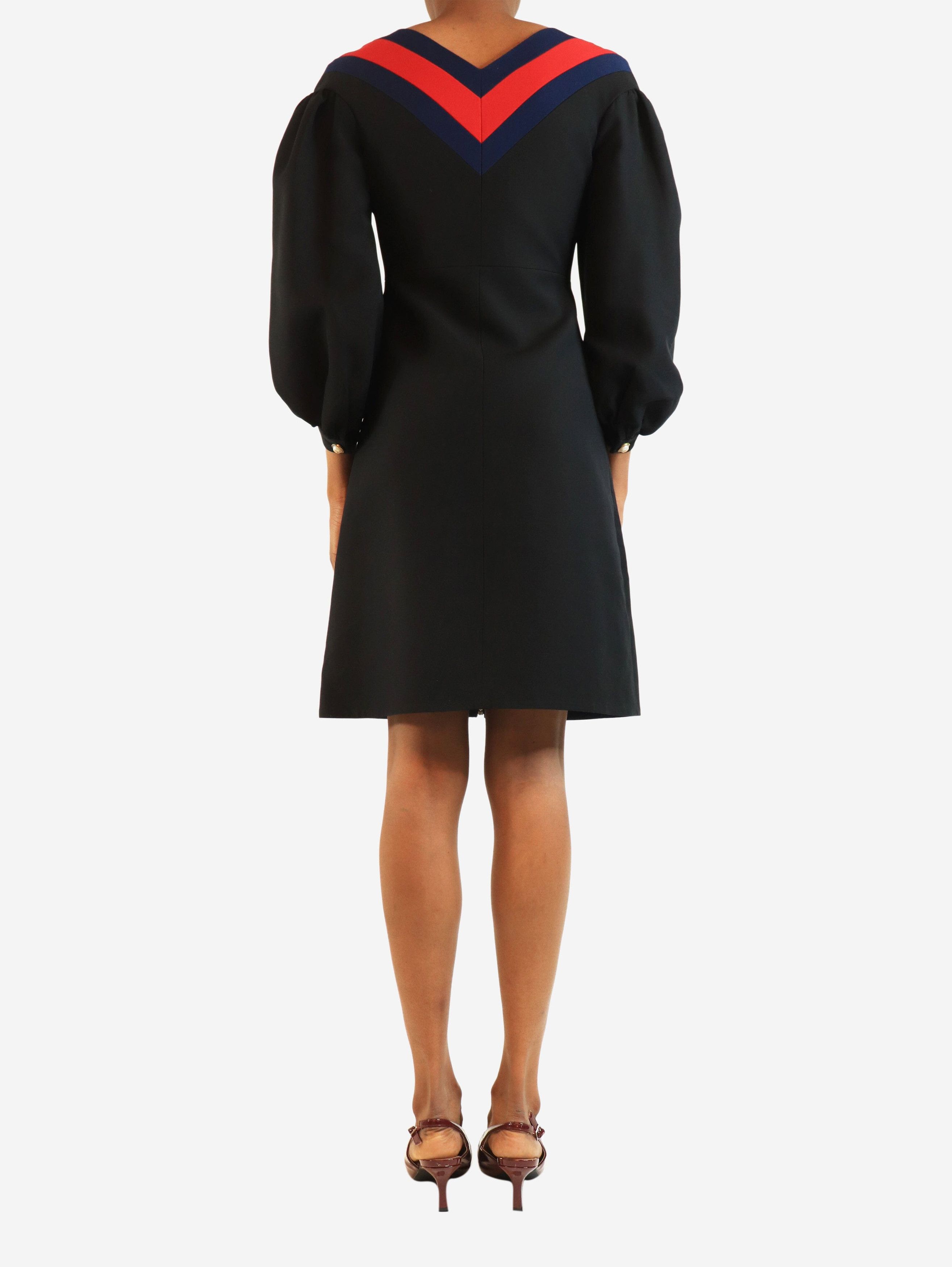 Other Black long-sleeve zip front midi dress - UK 4 Size XS / US 0-2 / IT 36-38 - 3 Thumbnail