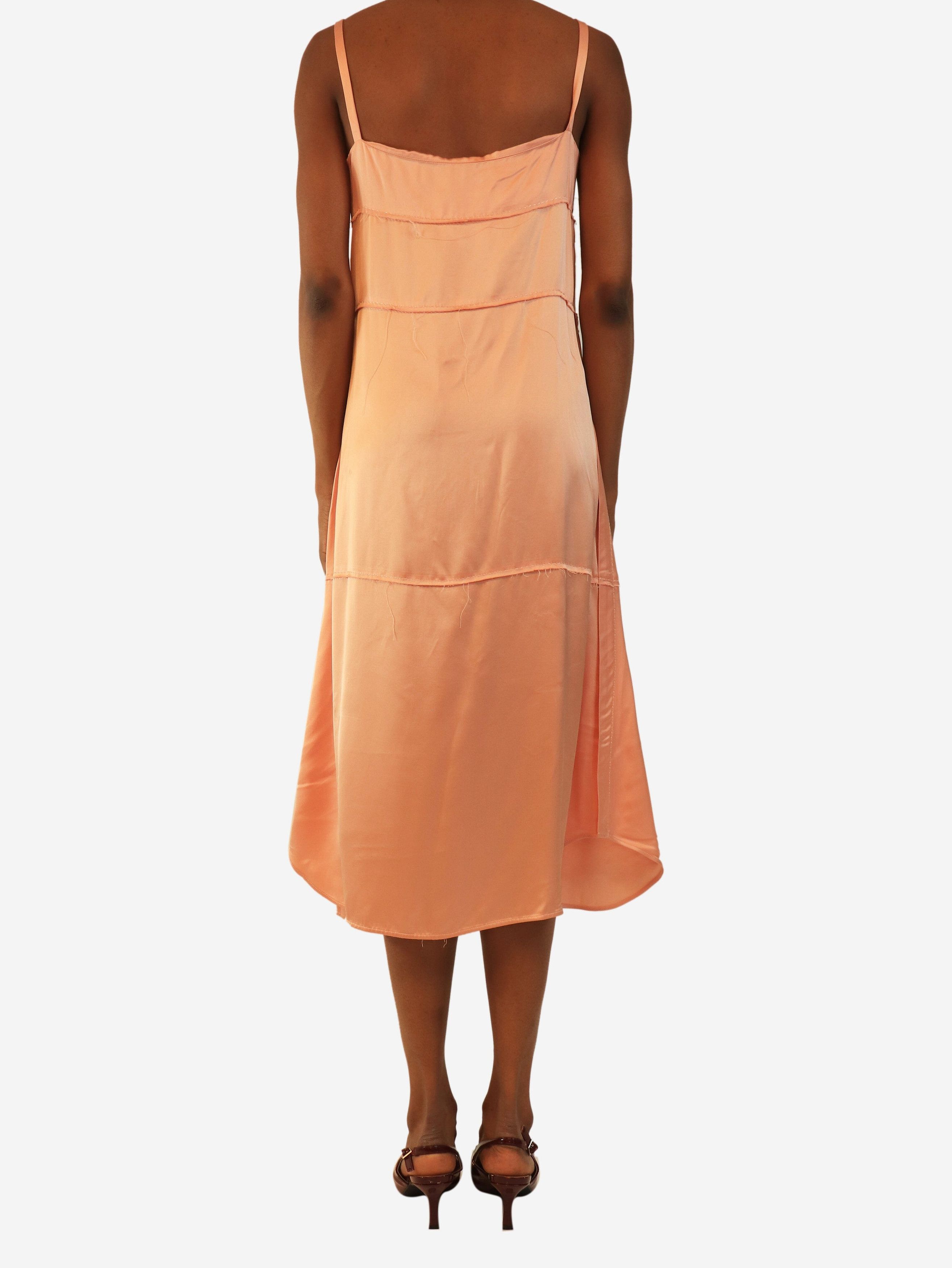 Carven Pale peach satin slip dress - UK 8 Size ONE SIZE - 4 Thumbnail