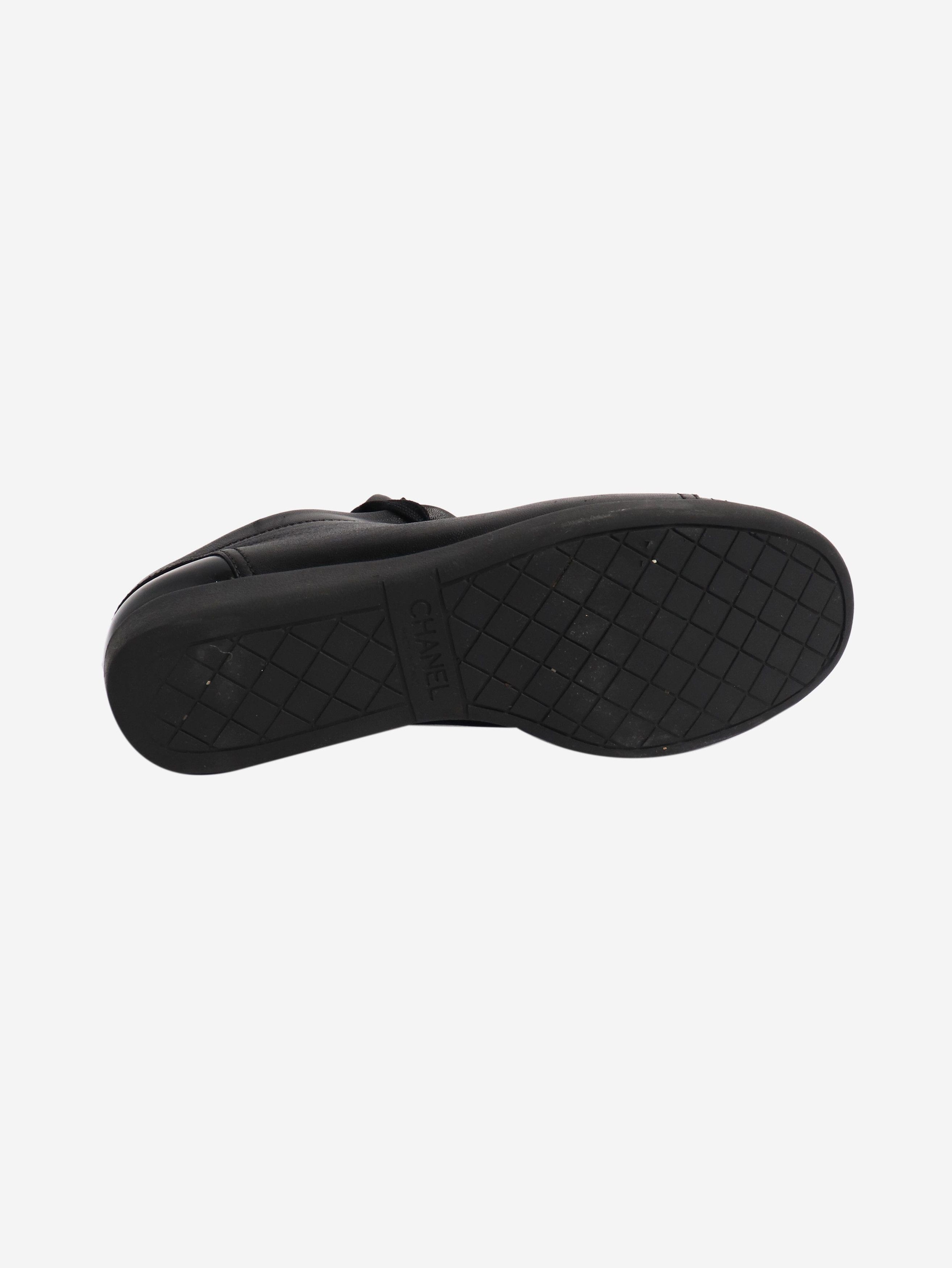 Chanel Black lace up trainers - EU 37.5 (UK 4.5) Size US 6 / IT 36 - 6 Thumbnail