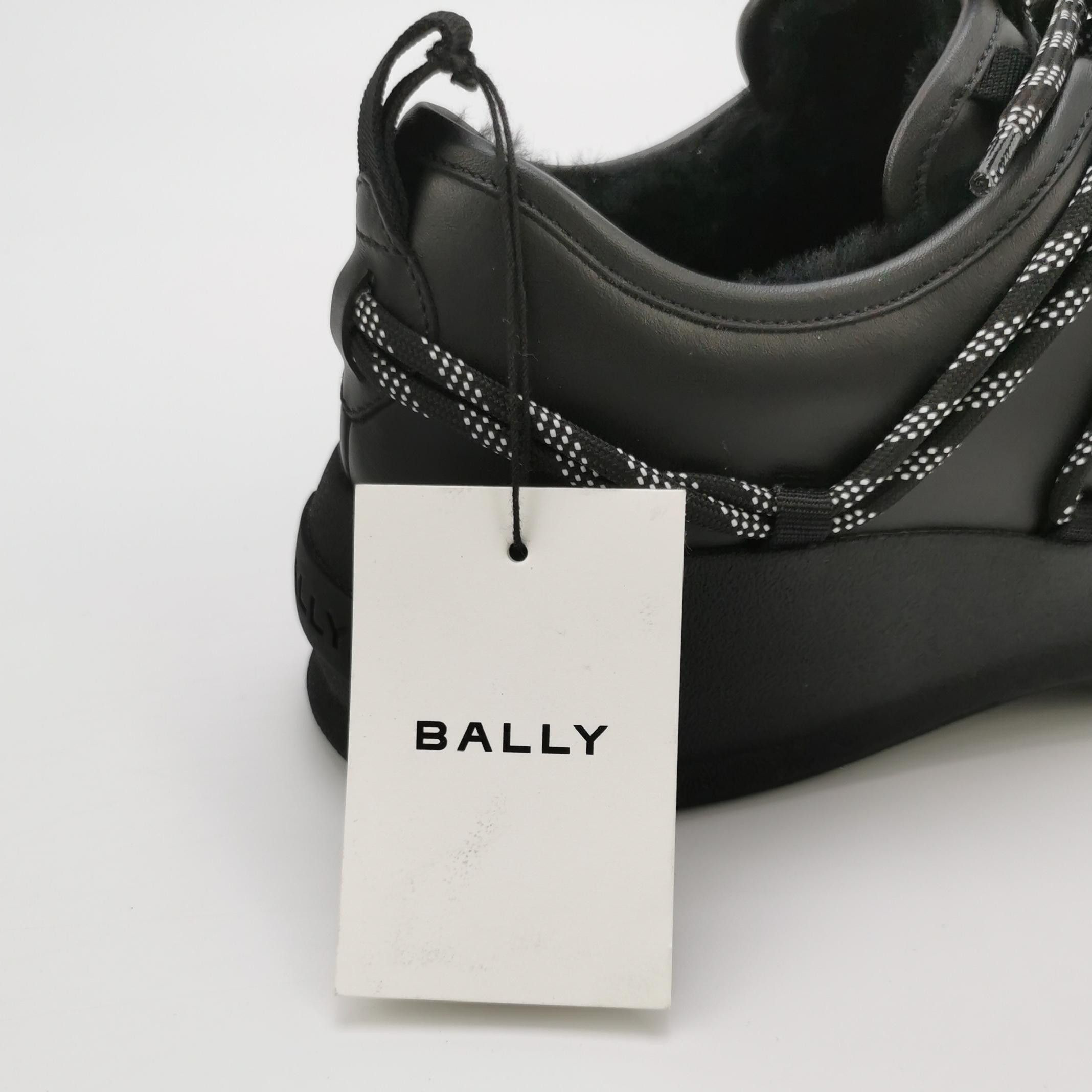 Bally Bally Black Leather Logo Low-Top Sneakers 43 Size US 10 / EU 43 - 6 Thumbnail