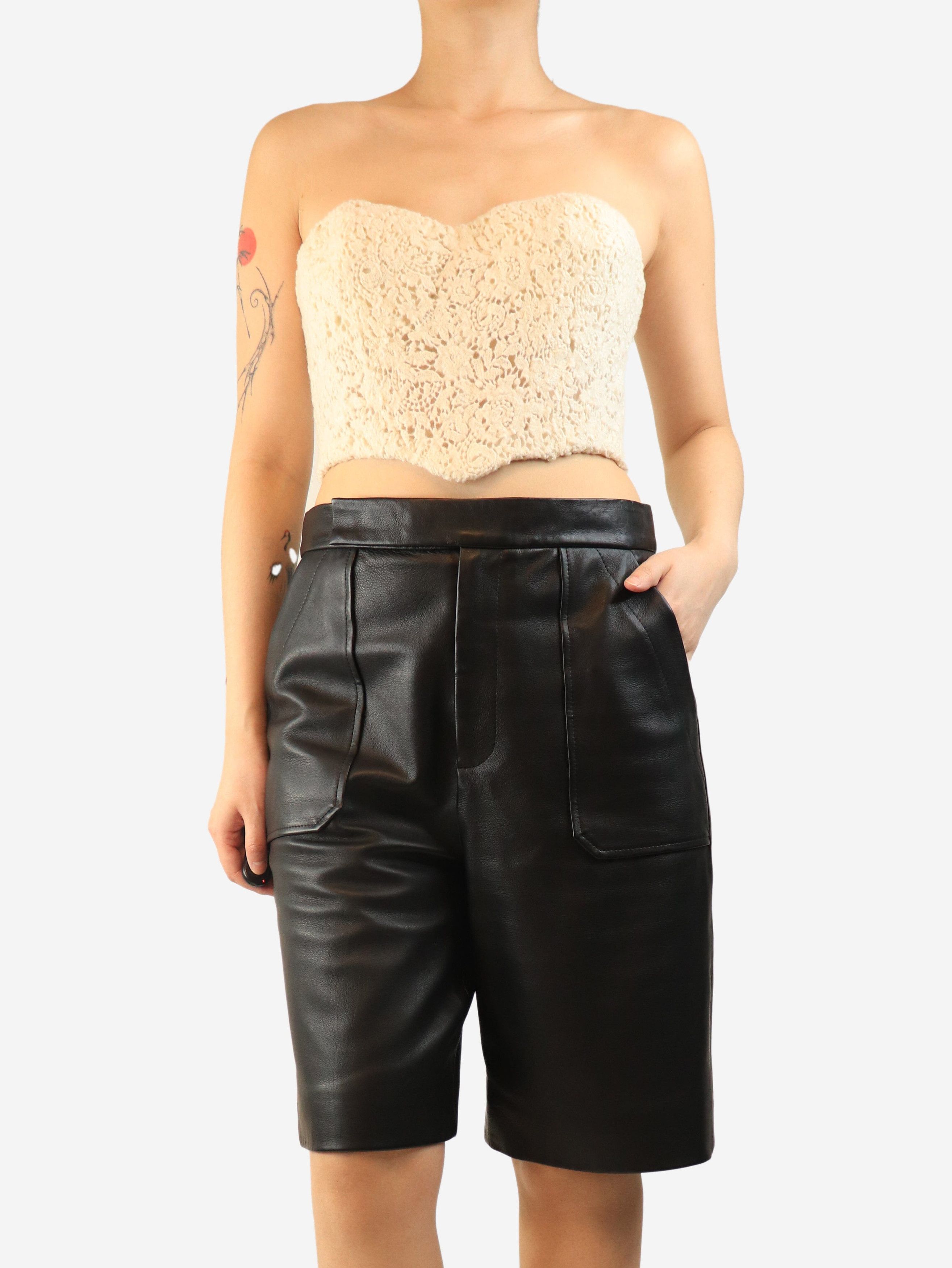 Ermanno Scervino Cream crochet bustier - UK 12 Size ONE SIZE - 5 Thumbnail