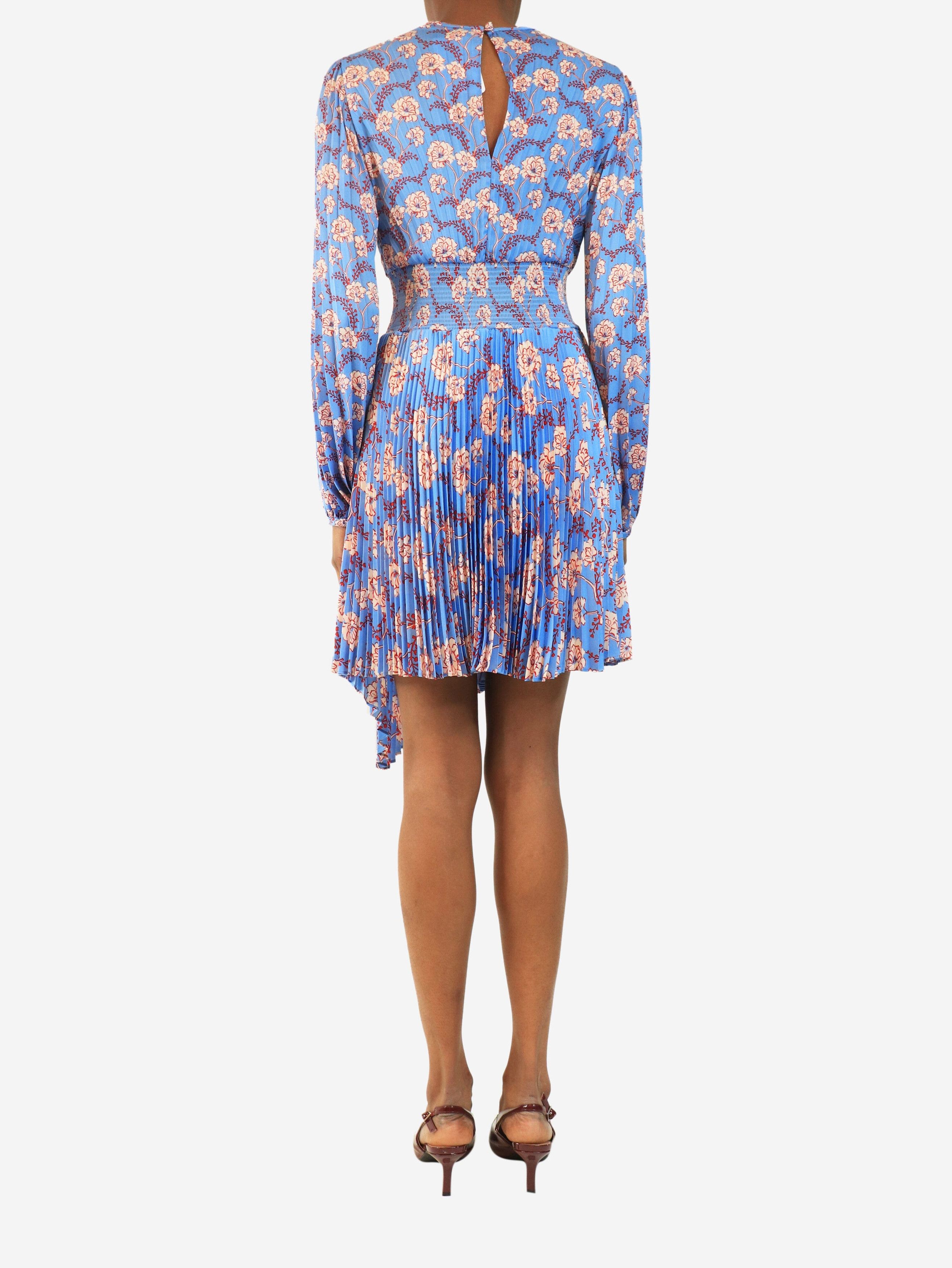 Other Blue floral pleated midi dress - 6 Size XS / US 0-2 / IT 36-38 - 3 Thumbnail
