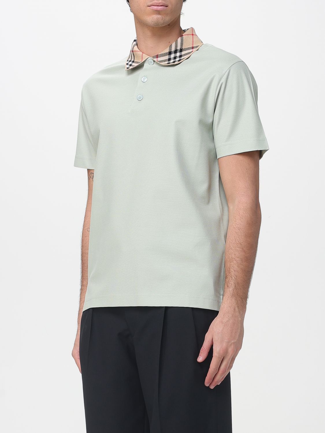 Burberry Burberry Polo Shirt Men Green Size US M / EU 48-50 / 2 - 4 Thumbnail