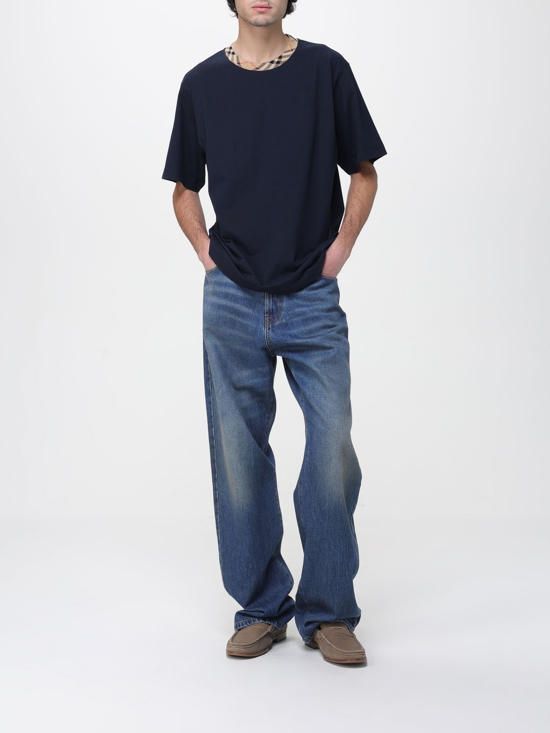 Burberry Burberry T-Shirt Men Blue Size US XS / EU 42 / 0 - 2 Thumbnail