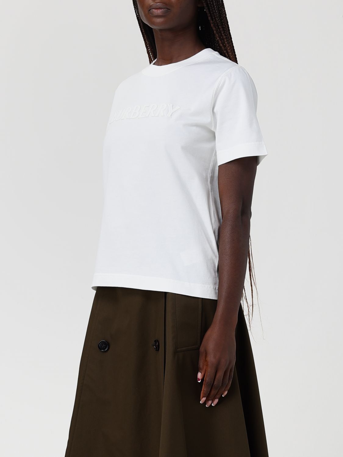 Burberry Burberry T-Shirt Woman White Size S / US 4 / IT 40 - 4 Thumbnail
