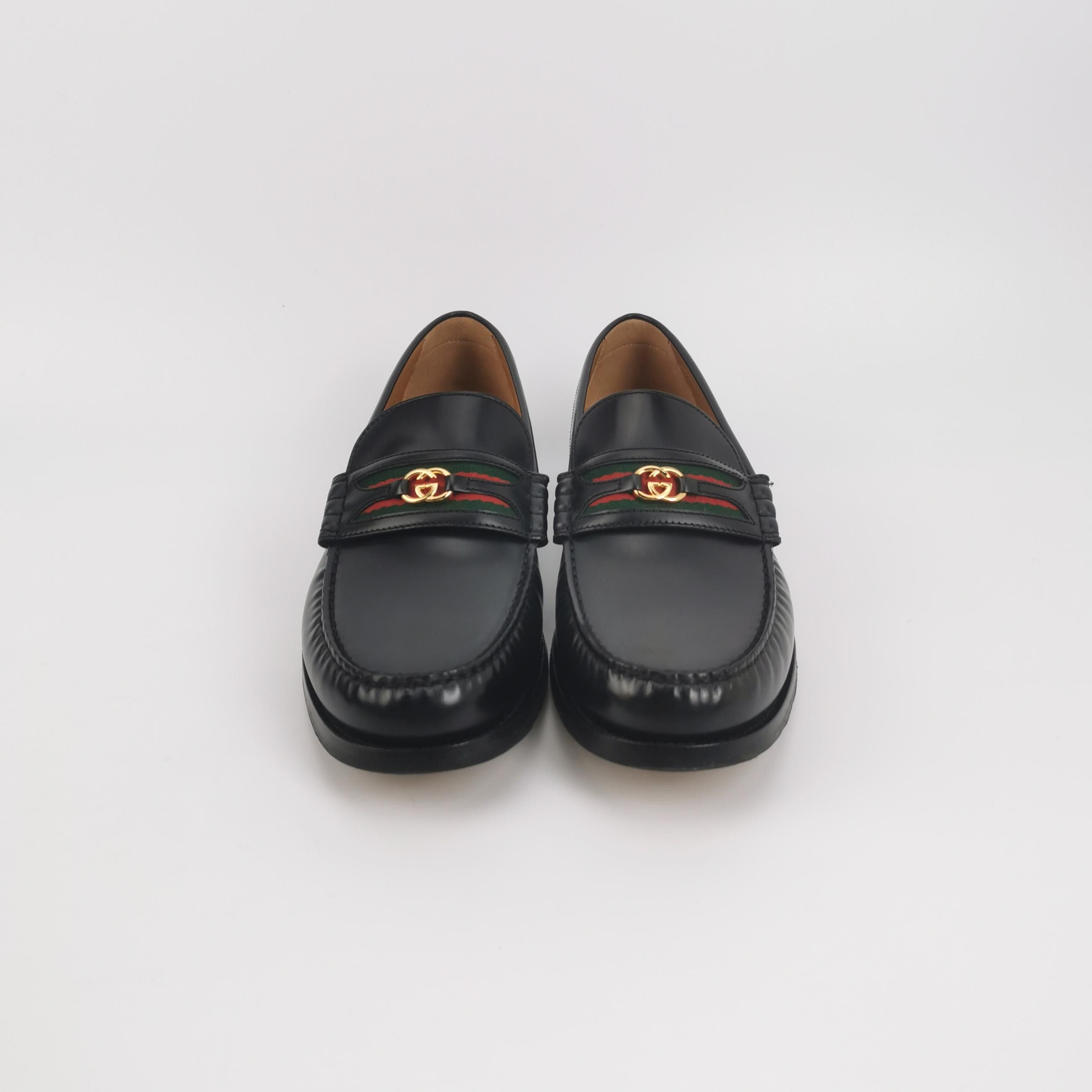 Gucci Gucci Web Stripe Interlocking G Loafers EU 45 Size US 12 / EU 45 - 3 Thumbnail