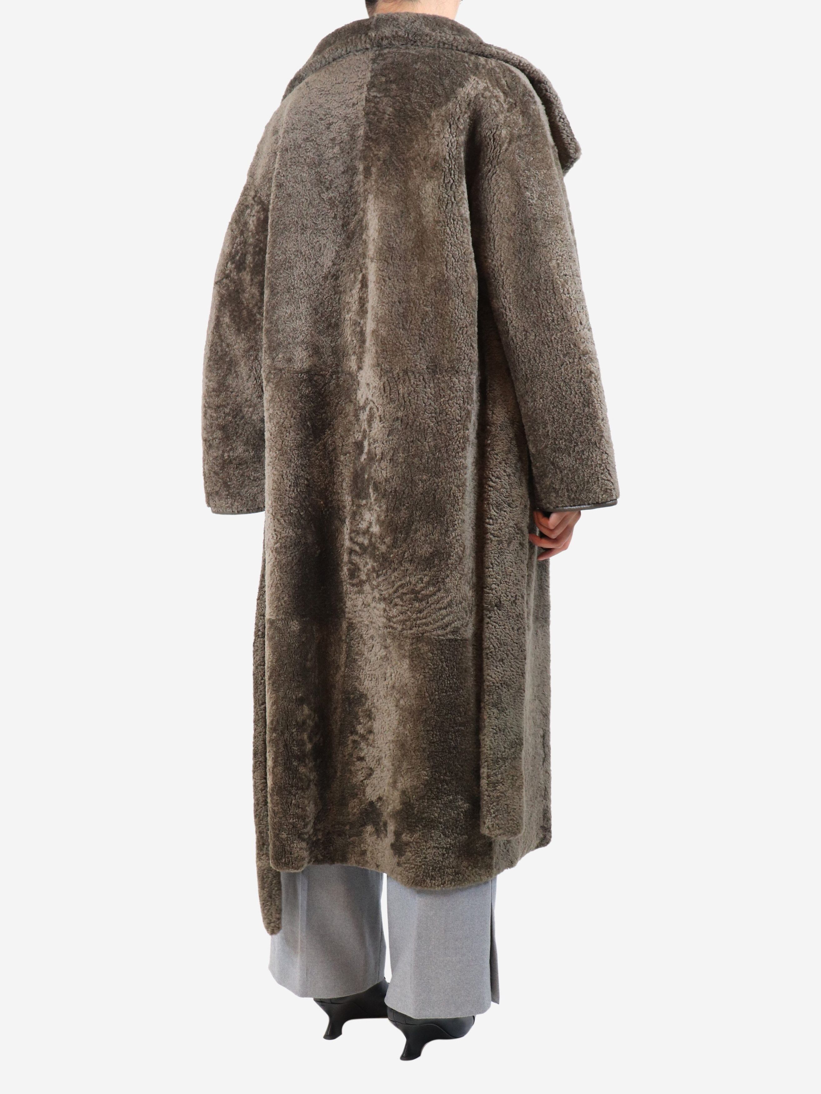 Other Khaki belted teddy shearling coat - UK 6 Size XS / US 0-2 / IT 36-38 - 2 Thumbnail