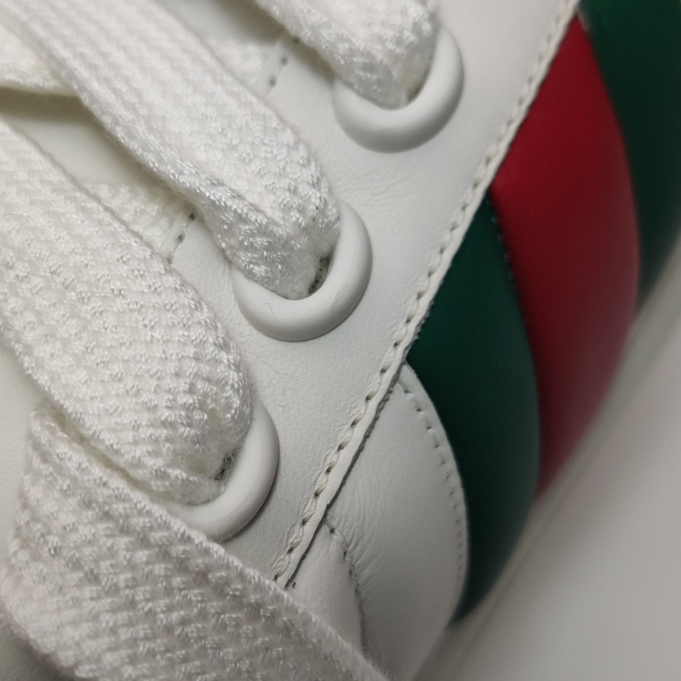 Gucci Gucci Ace Web Leather Sneakers EU 40 Size US 7 / EU 40 - 8 Thumbnail