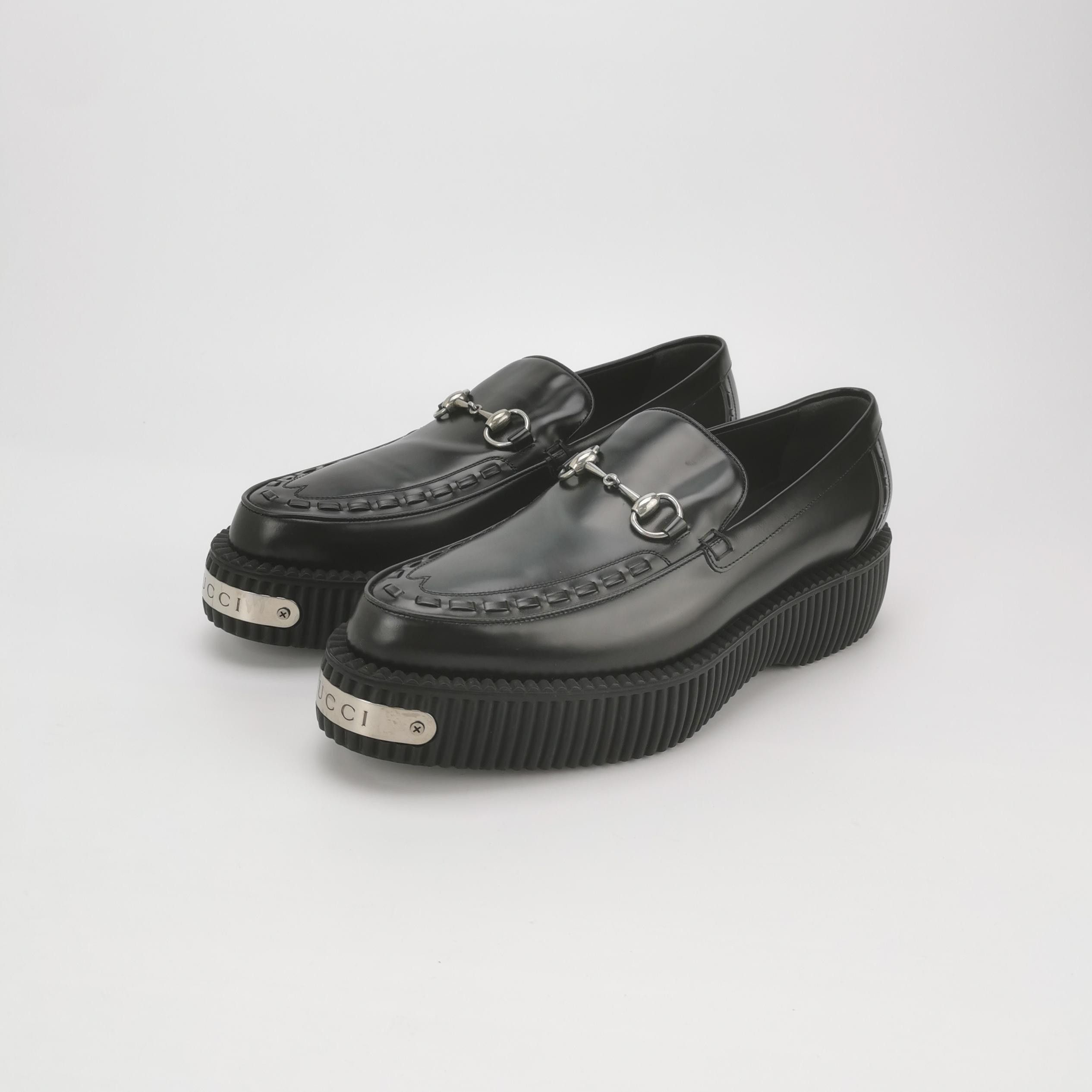 Gucci Gucci Horsebit Leather Chunky Loafers 44 Size US 11 / EU 44 - 2 Thumbnail
