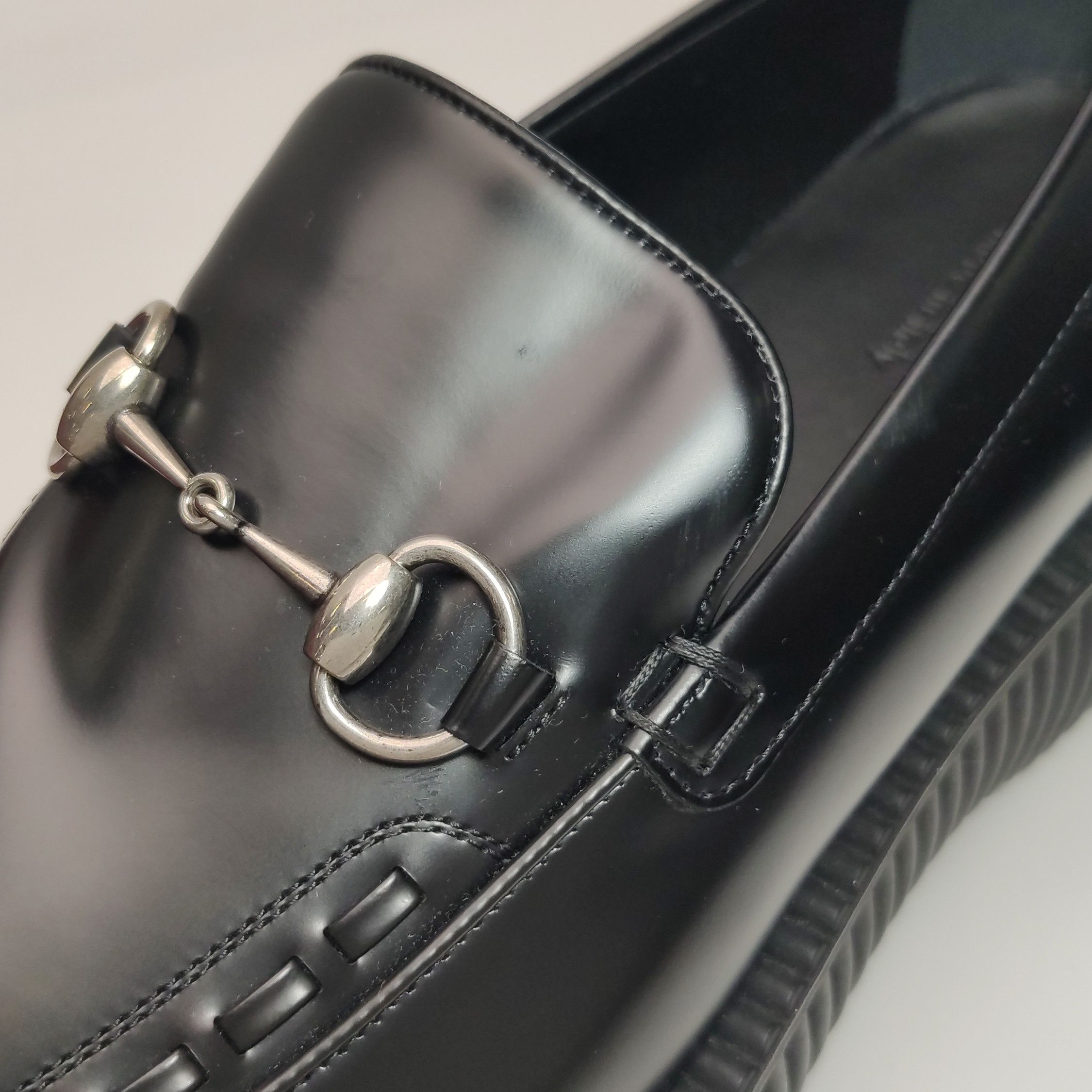 Gucci Gucci Horsebit Leather Chunky Loafers 44 Size US 11 / EU 44 - 12 Thumbnail