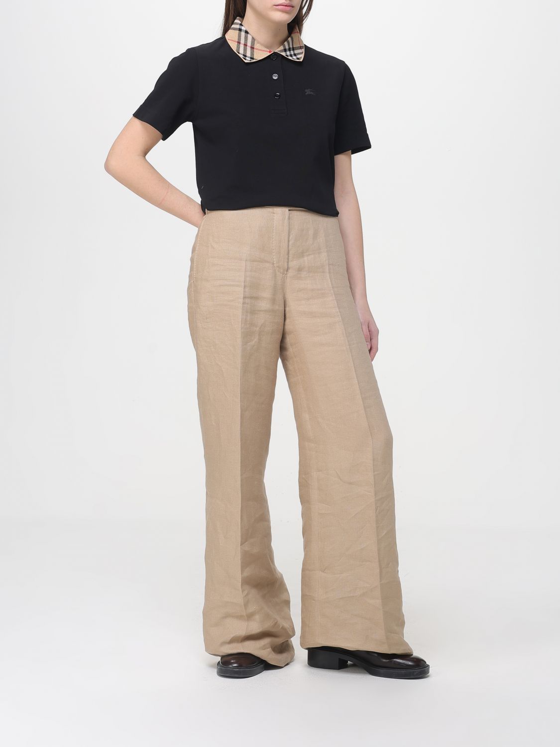 Burberry Burberry Polo Shirt Woman Black Size M / US 6-8 / IT 42-44 - 2 Thumbnail
